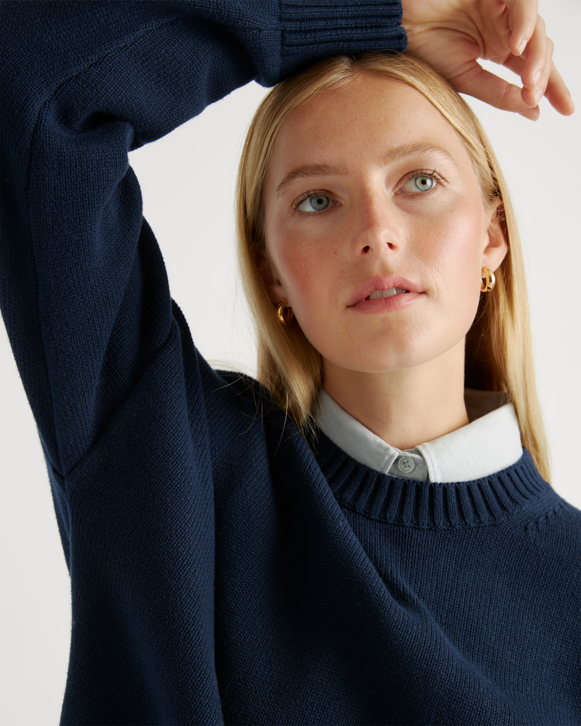 100% Organic Cotton Boyfriend Crew Sweater — Image 7
