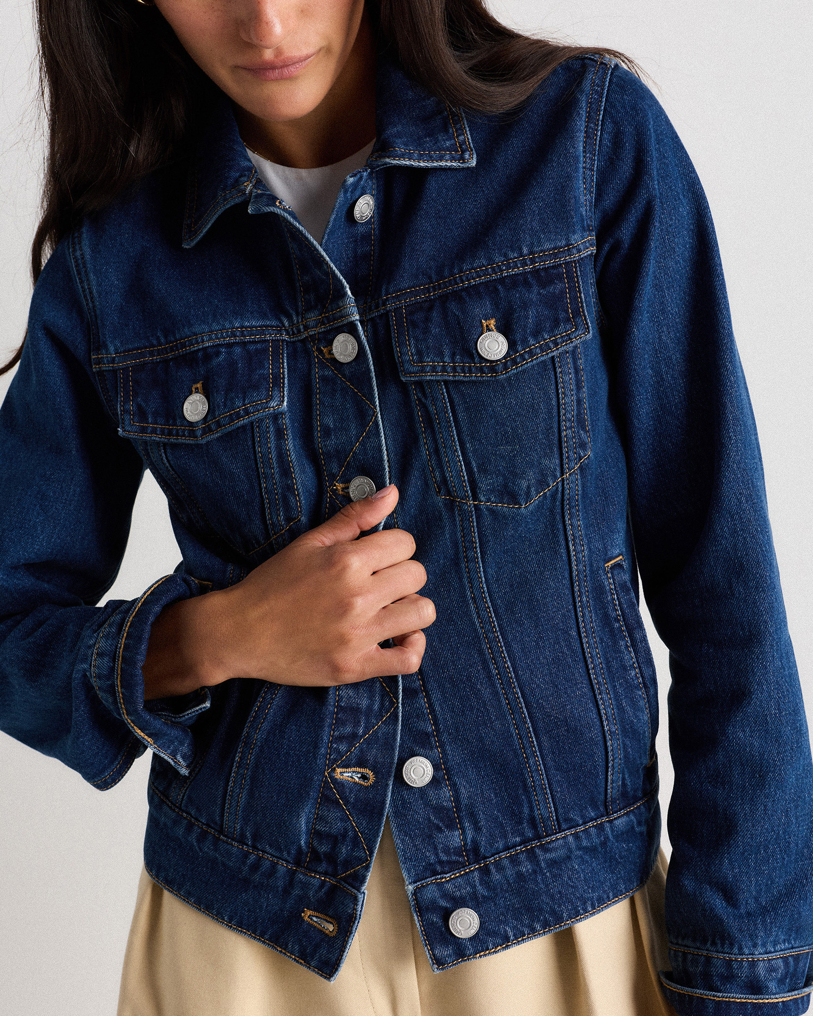 100% Organic Cotton Denim Jacket — Image 4