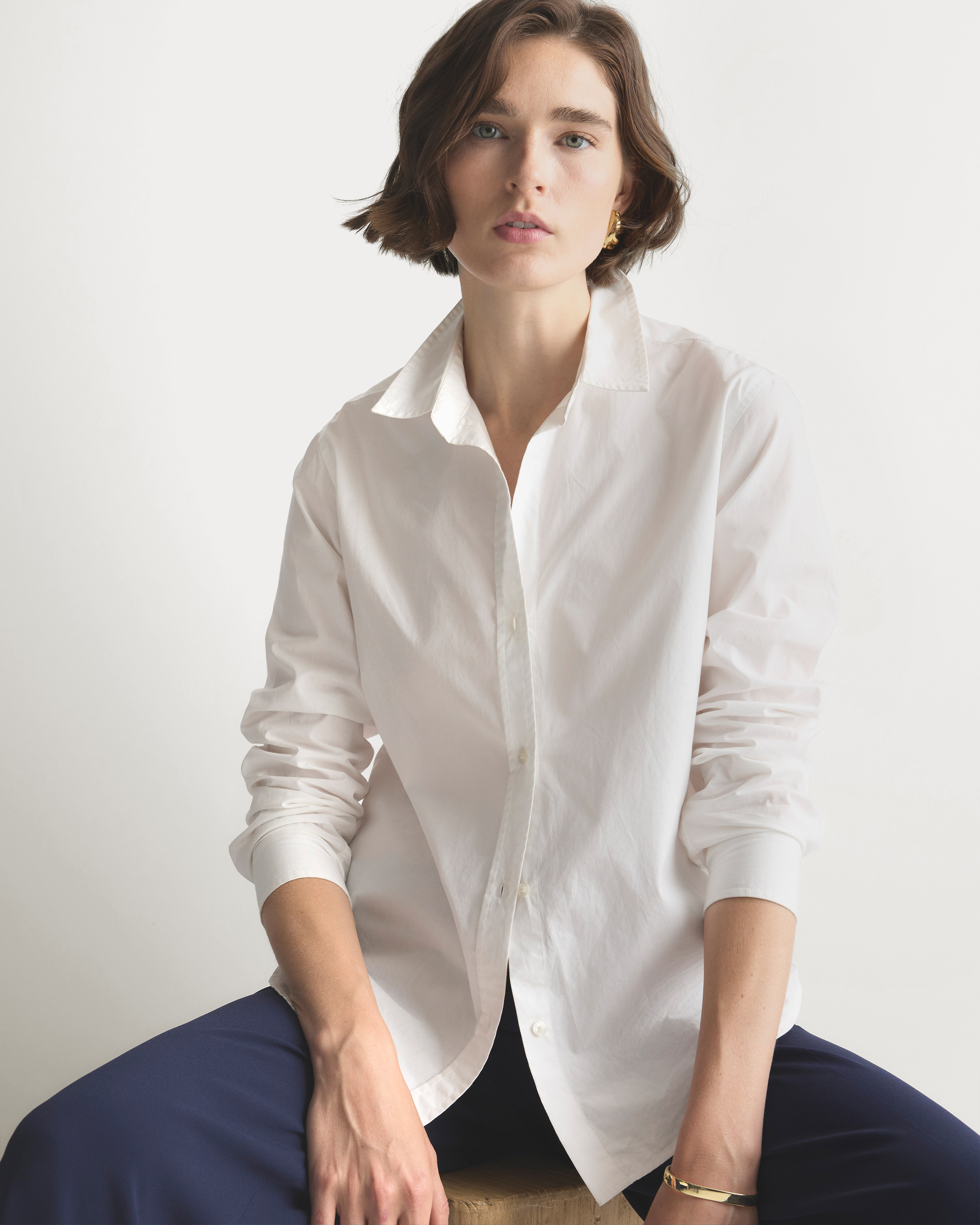 100% Organic Cotton Poplin Long Sleeve Shirt — Image 24