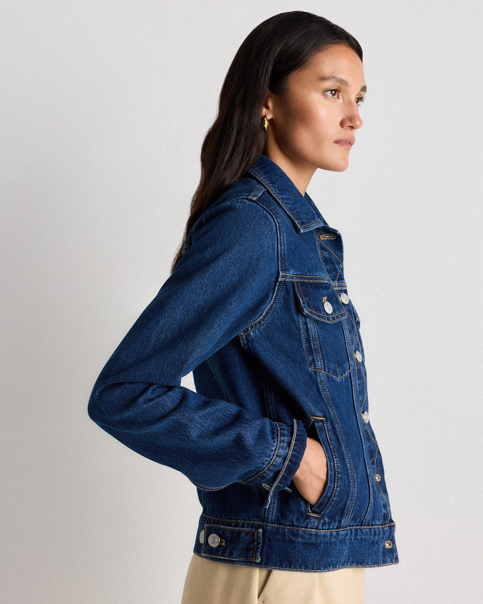 100% Organic Cotton Denim Jacket — Image 14