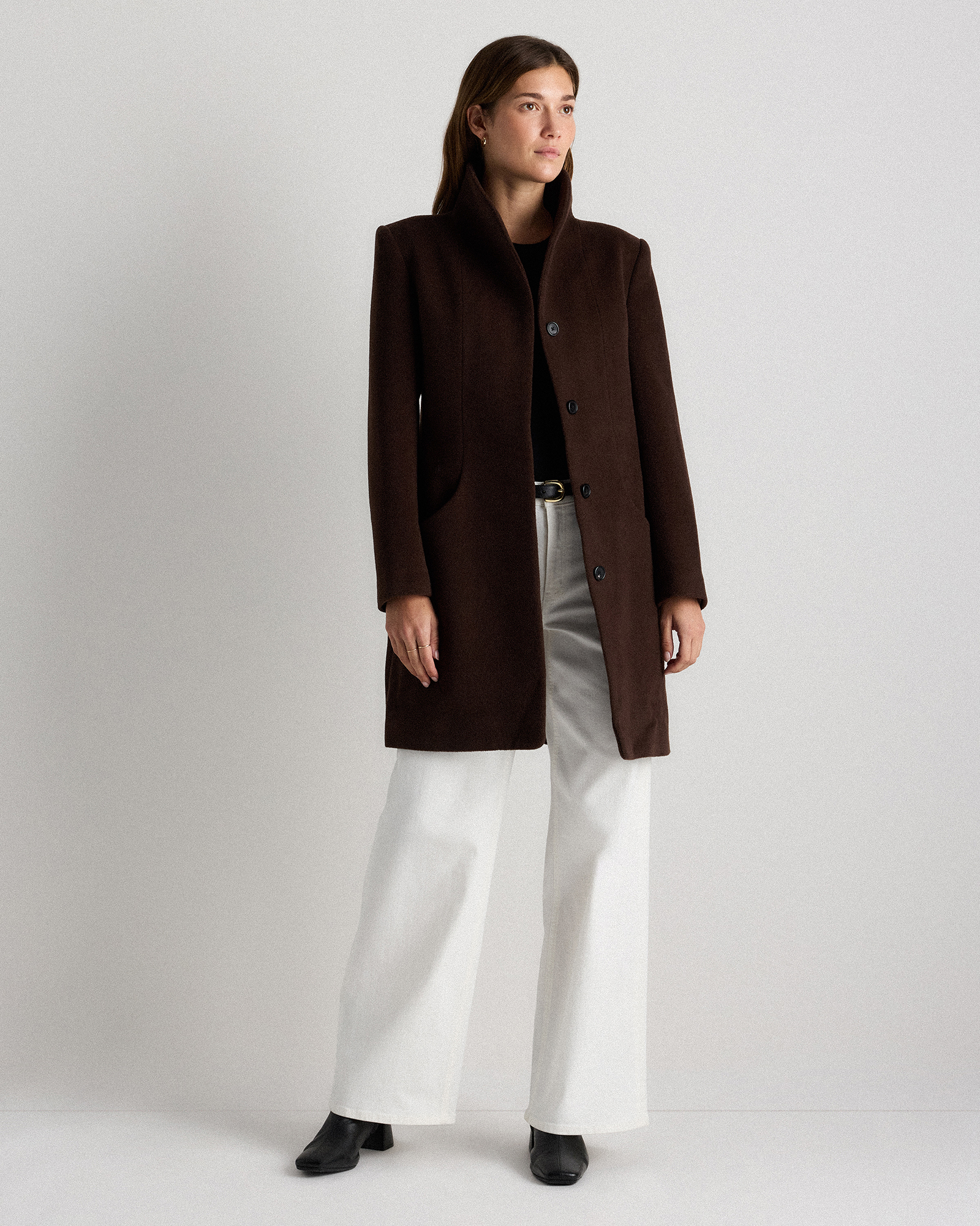 Wool Cashmere Cocoon Coat — Image 31
