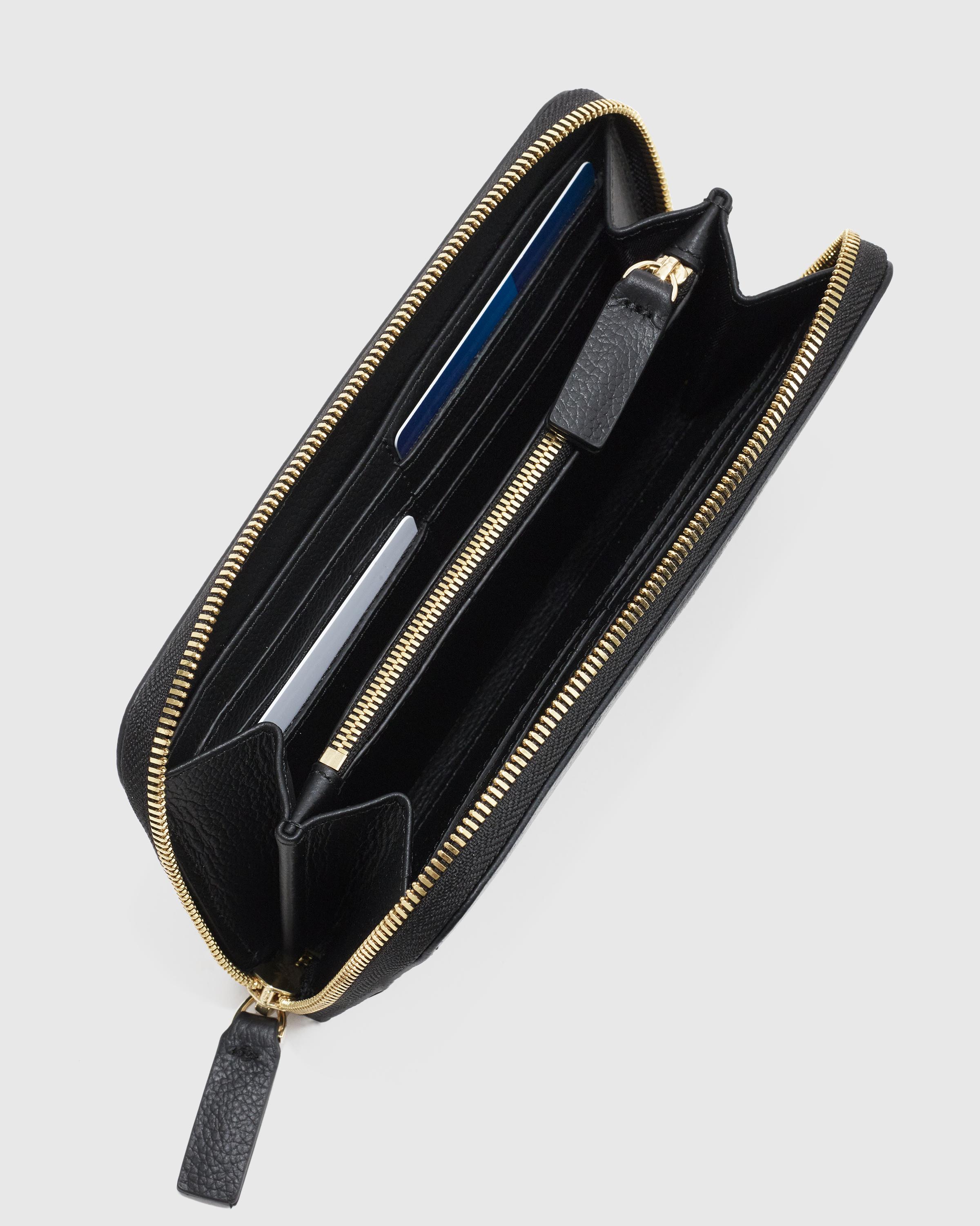 Italian Pebbled Leather Continental Wallet — Image 15