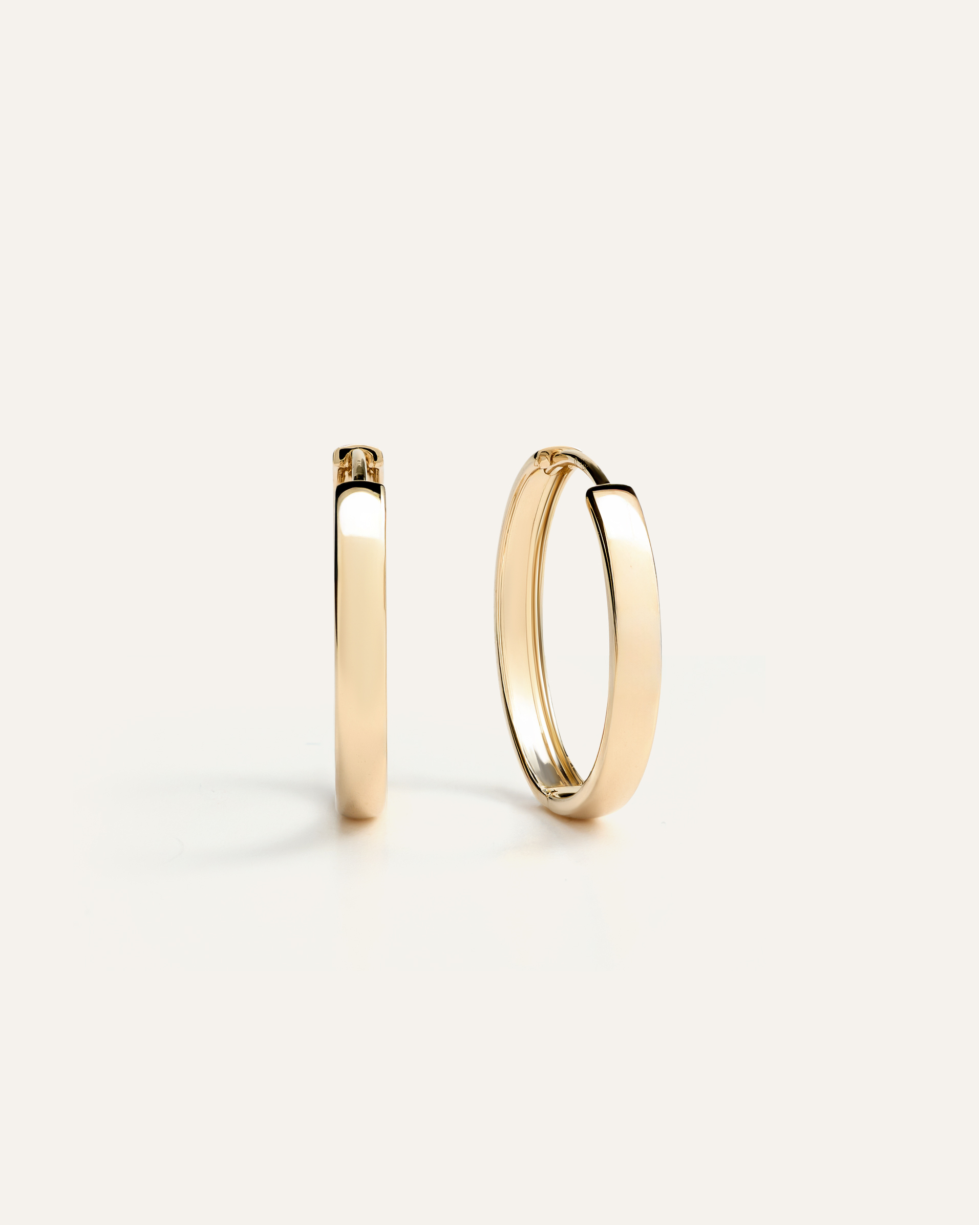 14K Gold Bold Hoops — Image 7