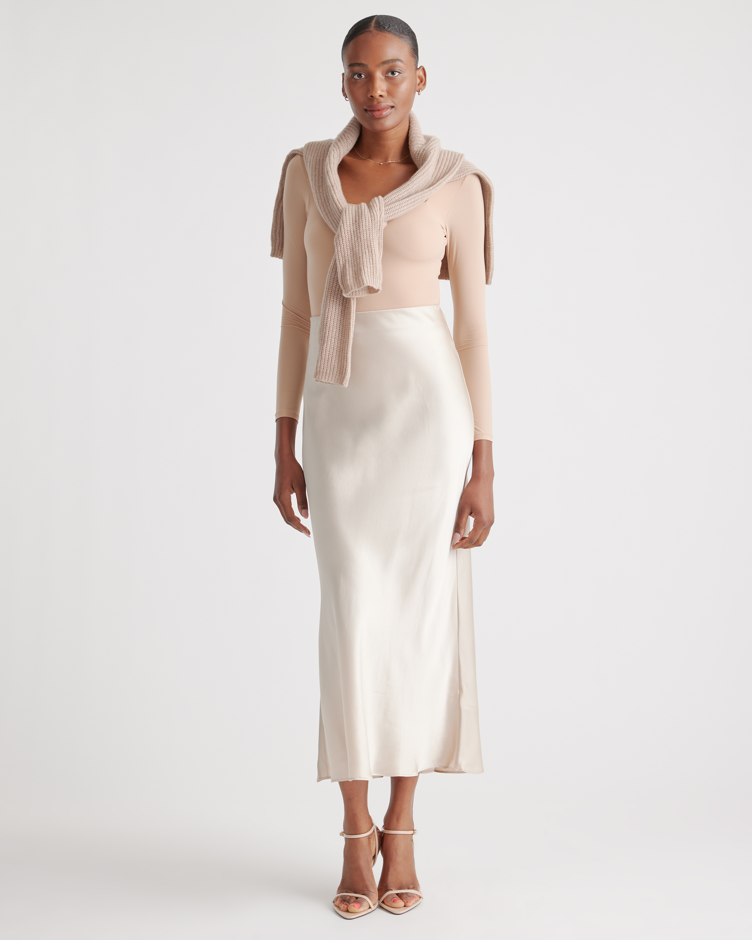 100% Washable Silk Maxi Skirt — Image 34