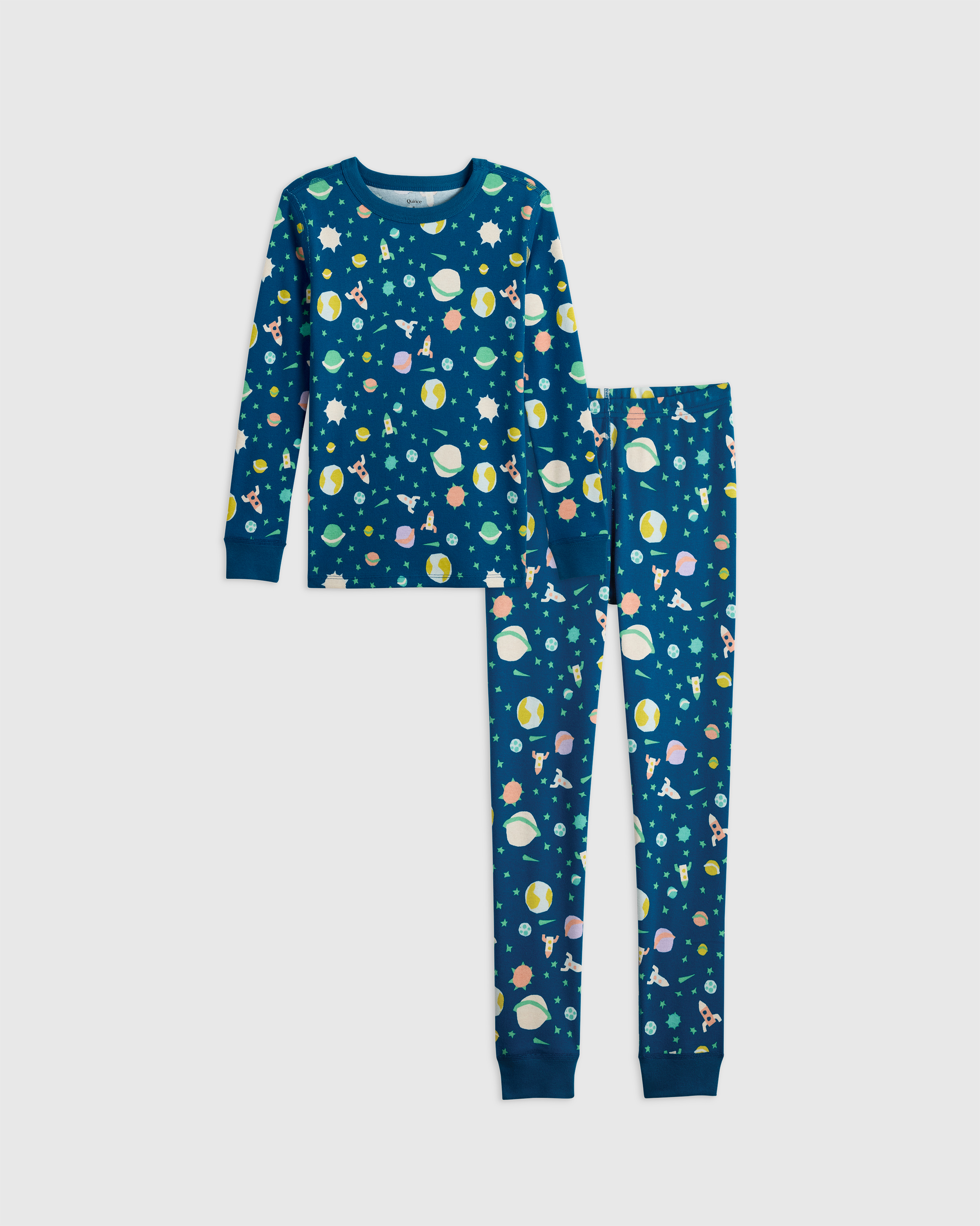 100% Organic Cotton Long Sleeve and Pant Pajama Set — Image 9