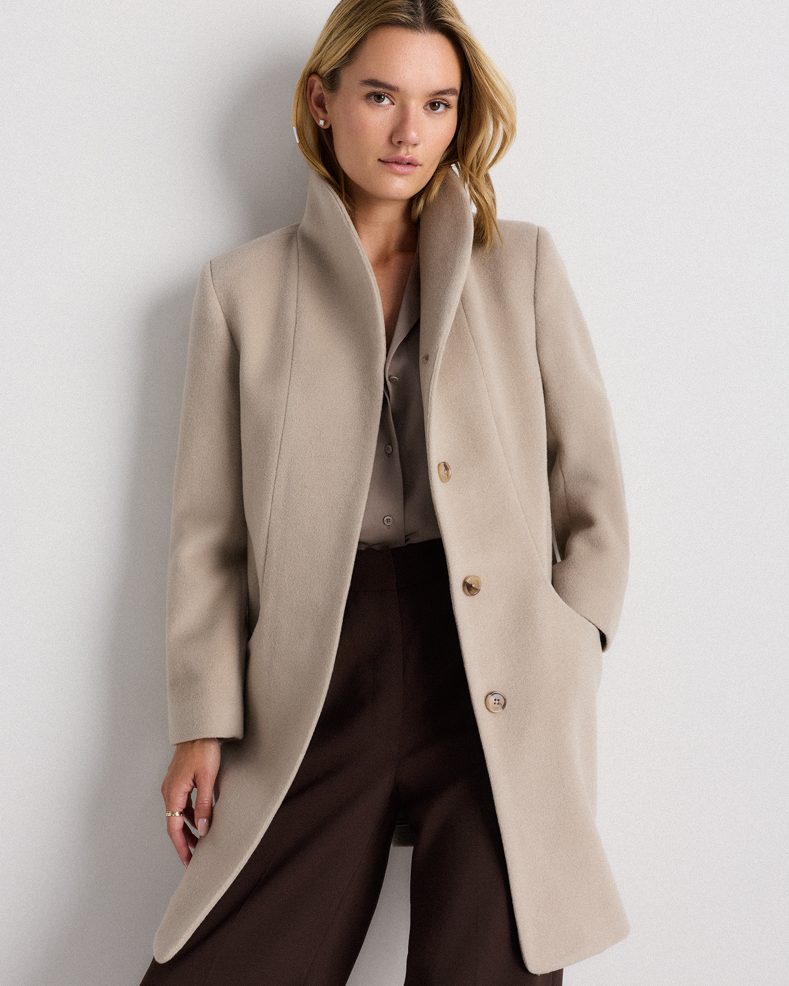 Wool Cashmere Cocoon Coat — Image 21