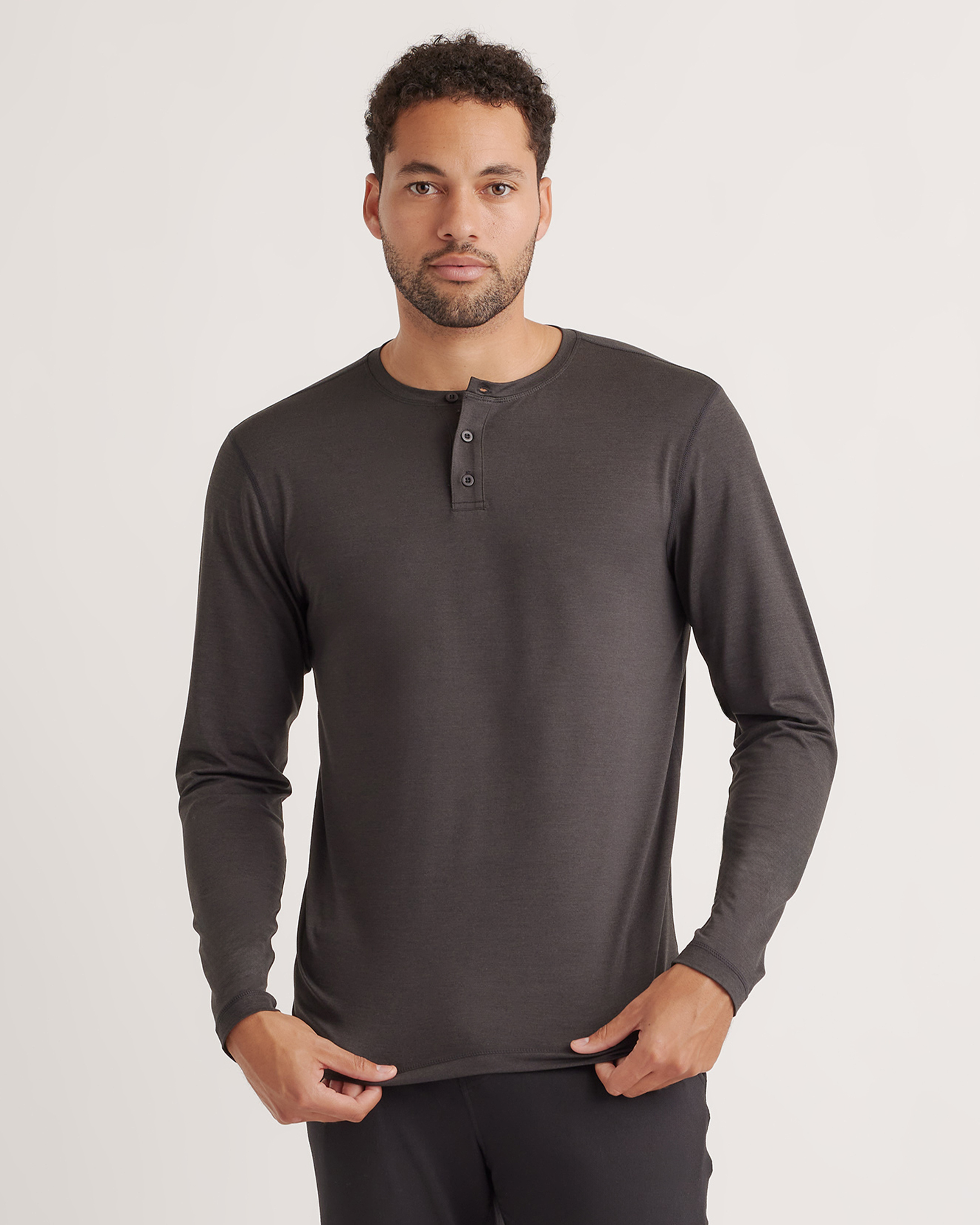 Flowknit Breeze Performance Long Sleeve Henley Tee — Image 14