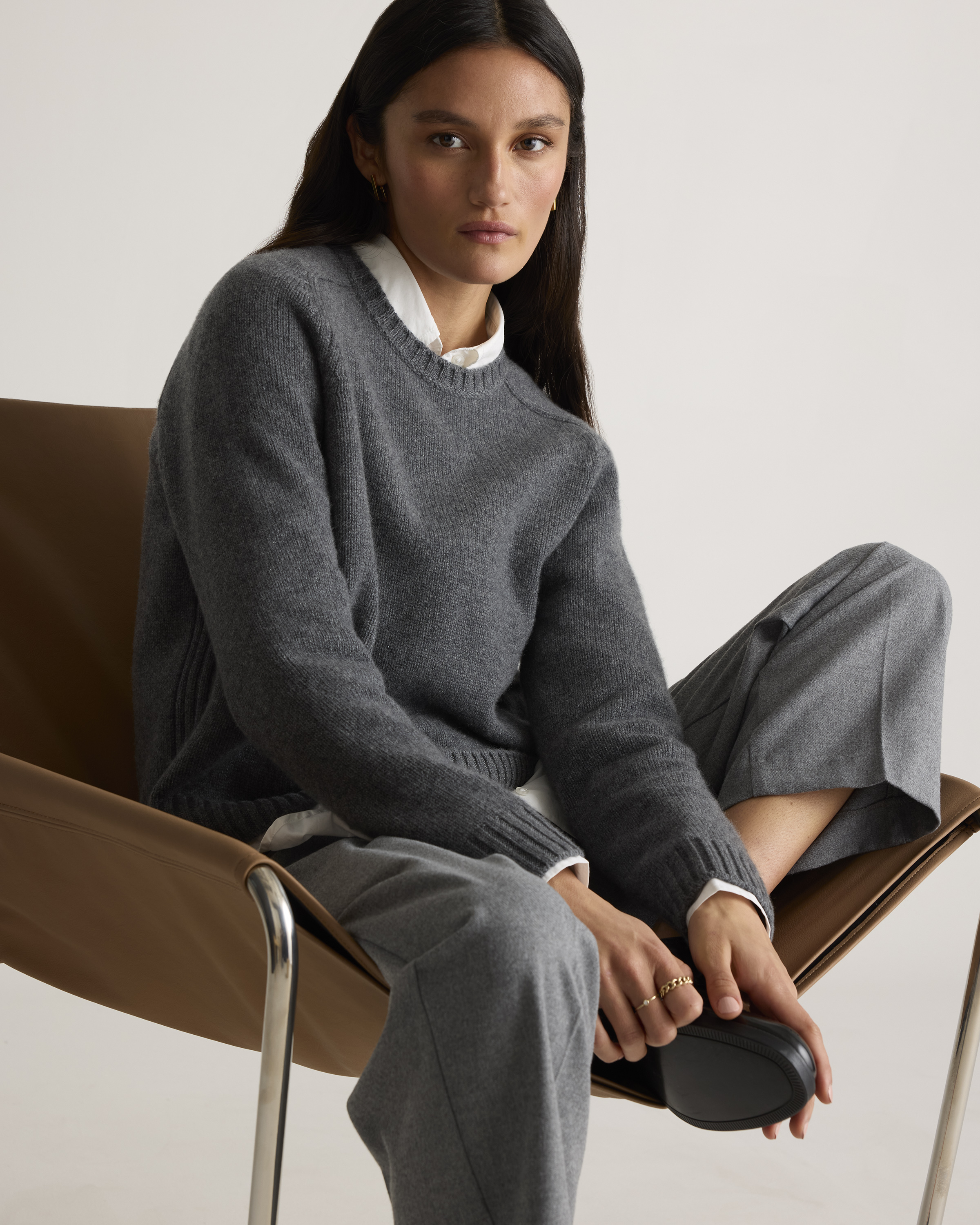 Luxe Baby Cashmere Crewneck Sweater — Image 11