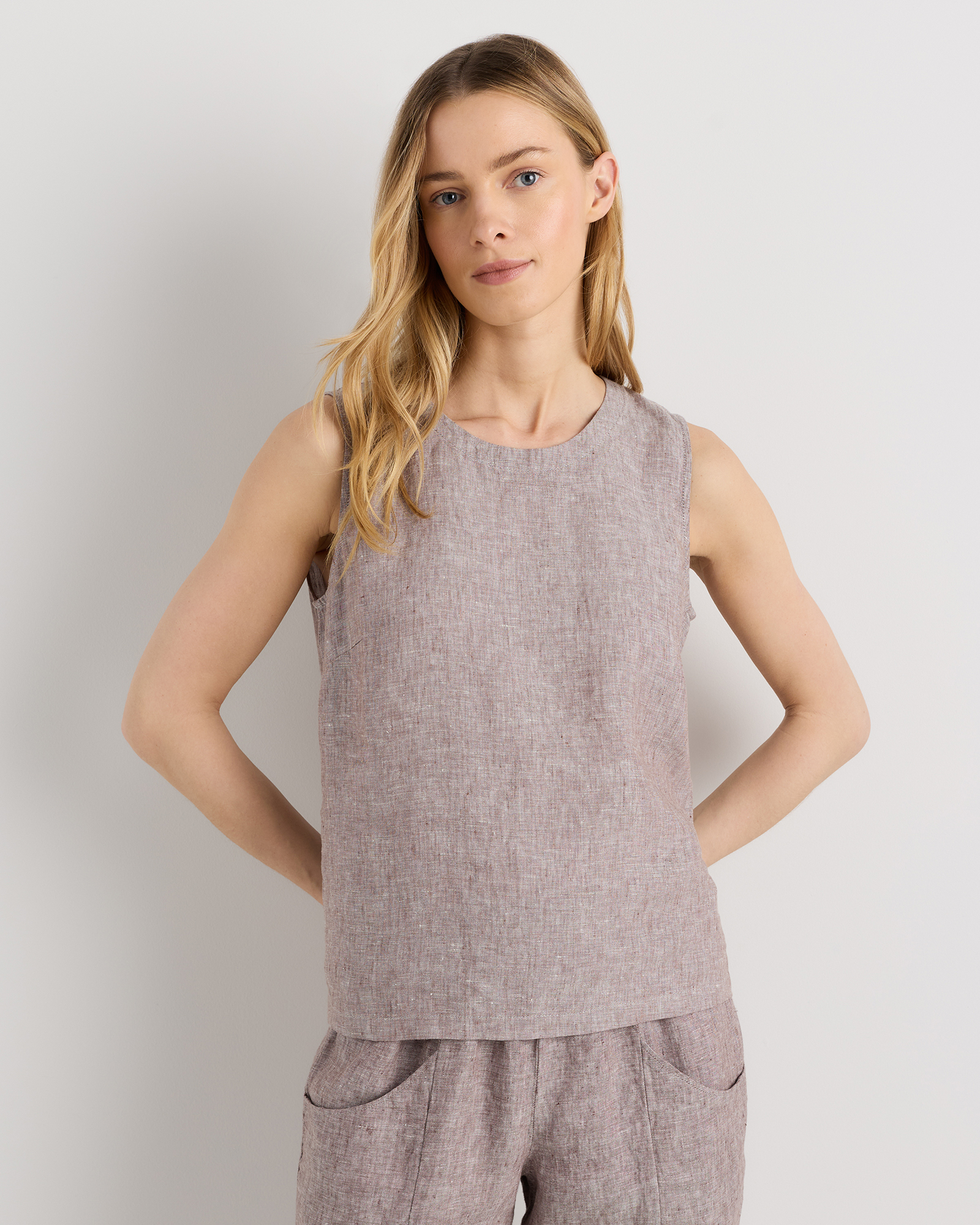 100% European Linen Tank — Image 37