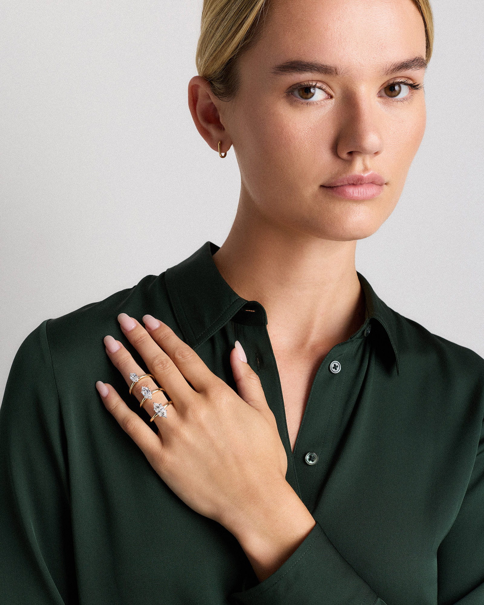 Lab Grown Diamond Marquise Comfort Fit Engagement Ring - 1.5ct — Image 3