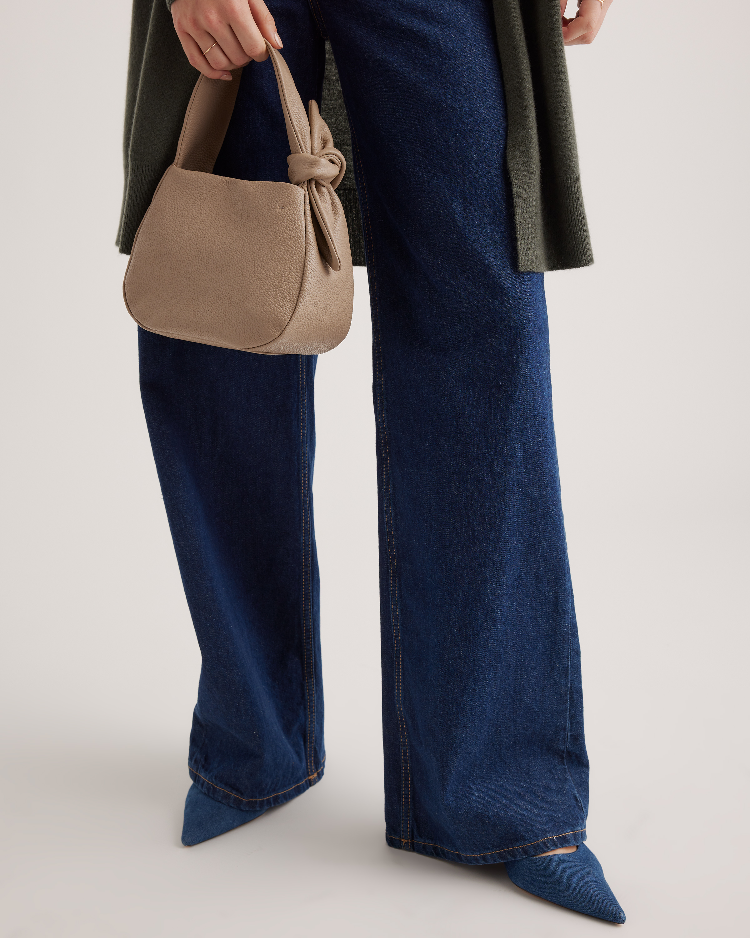 Italian Leather Mini Bow Bag — Image 3