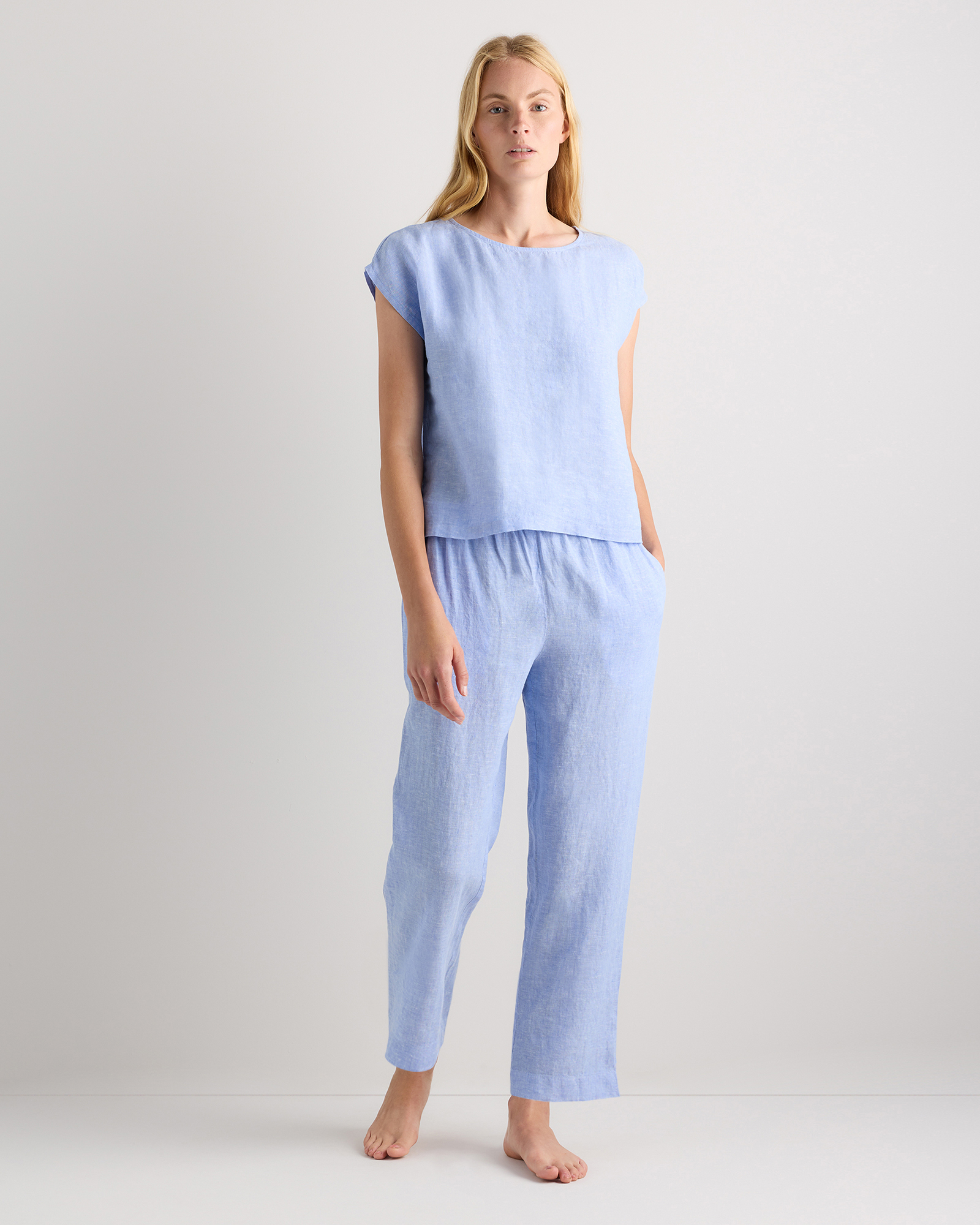 100% European Linen Pajama Set — Image 43