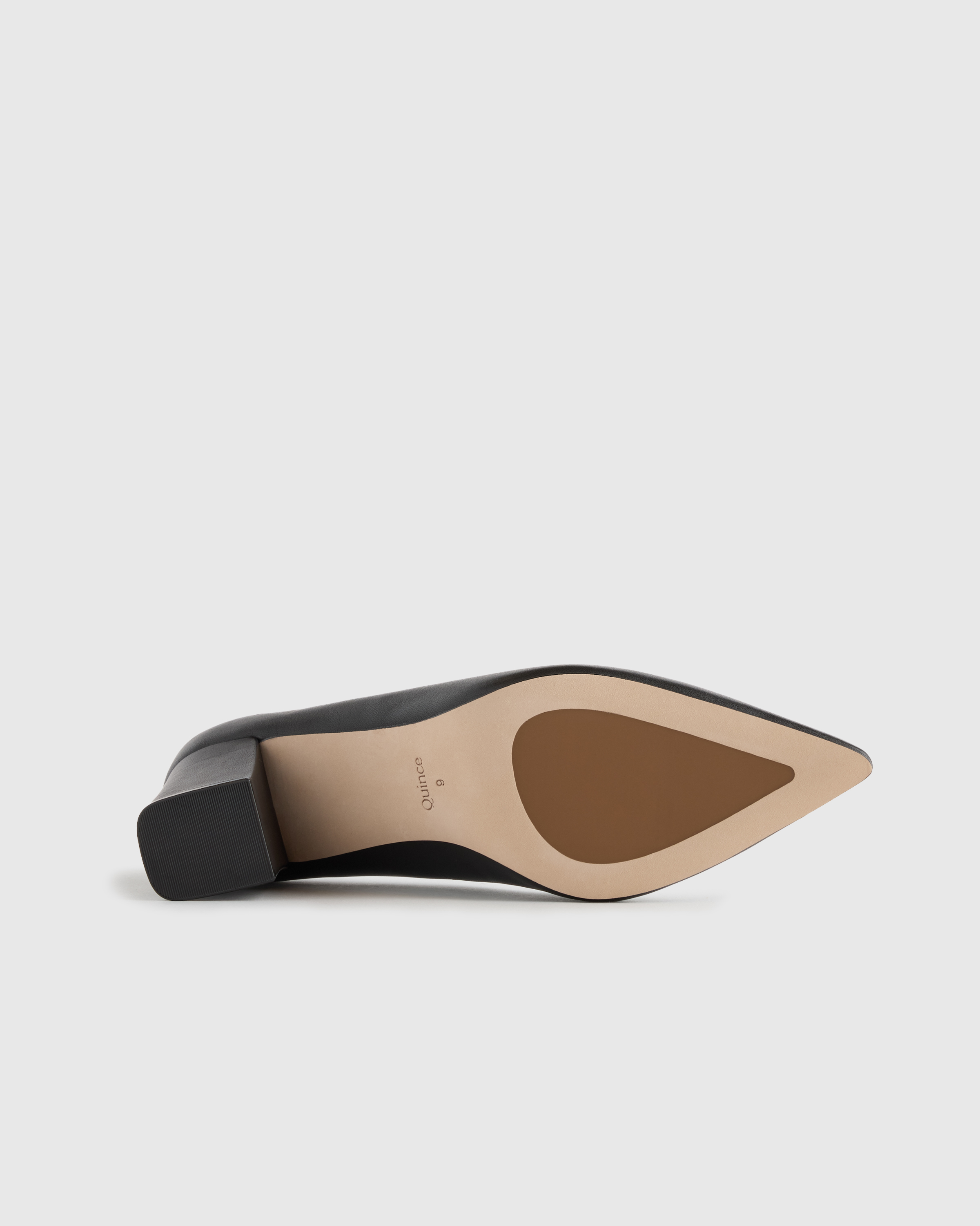 Italian Leather 65mm Block Heel Pump — Image 16