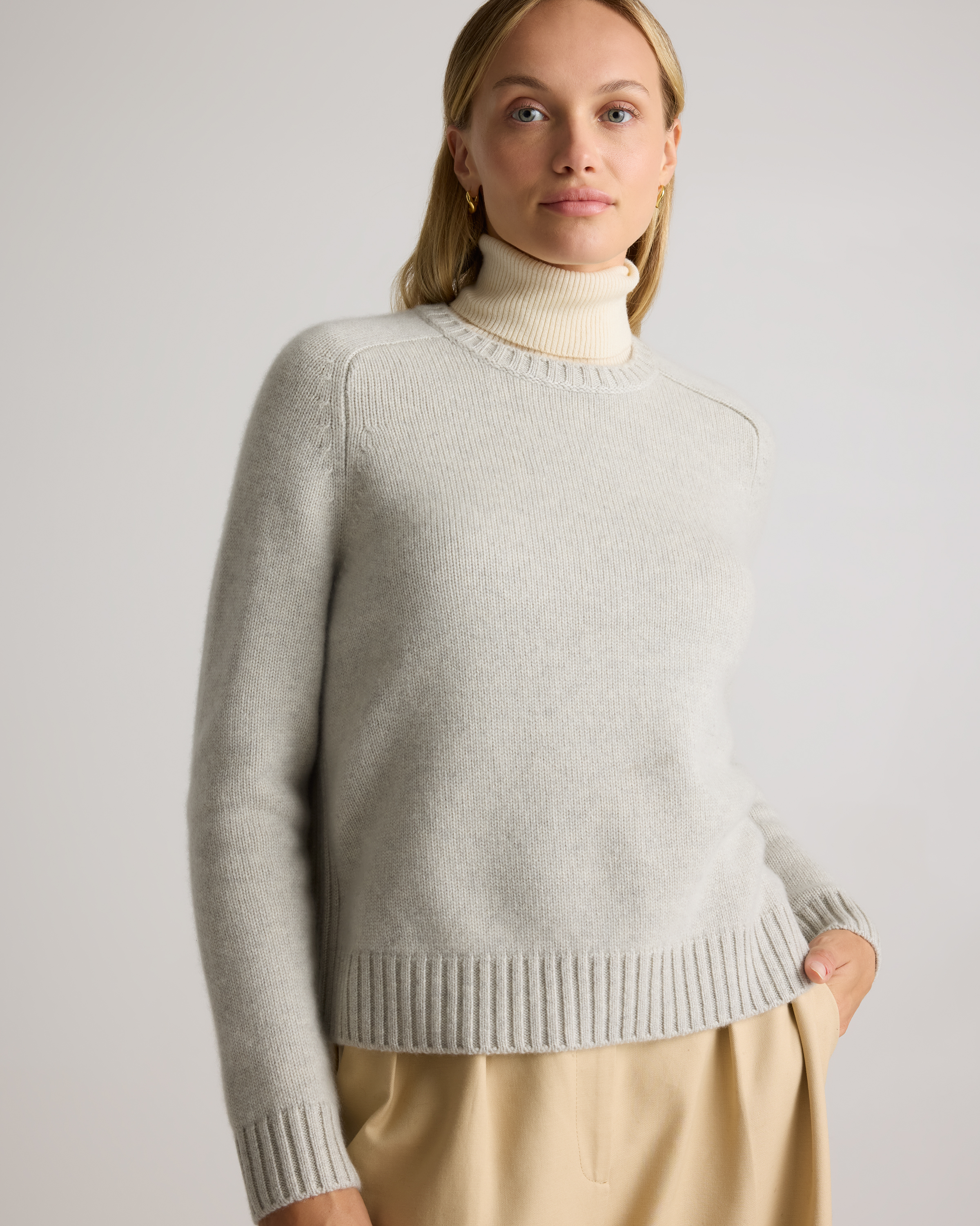 Luxe Baby Cashmere Crewneck Sweater — Image 3