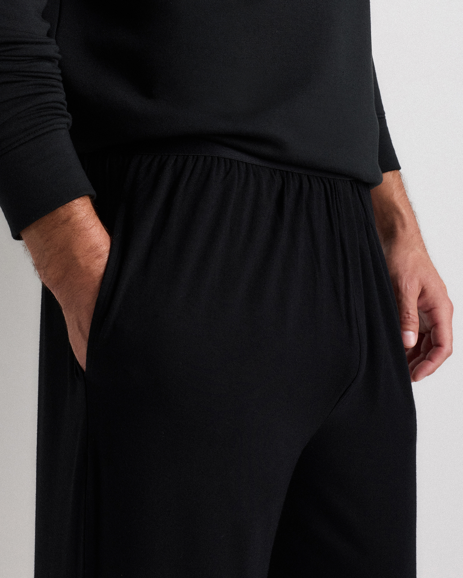 Bamboo Jersey Relaxed Lounge Pants — Image 7