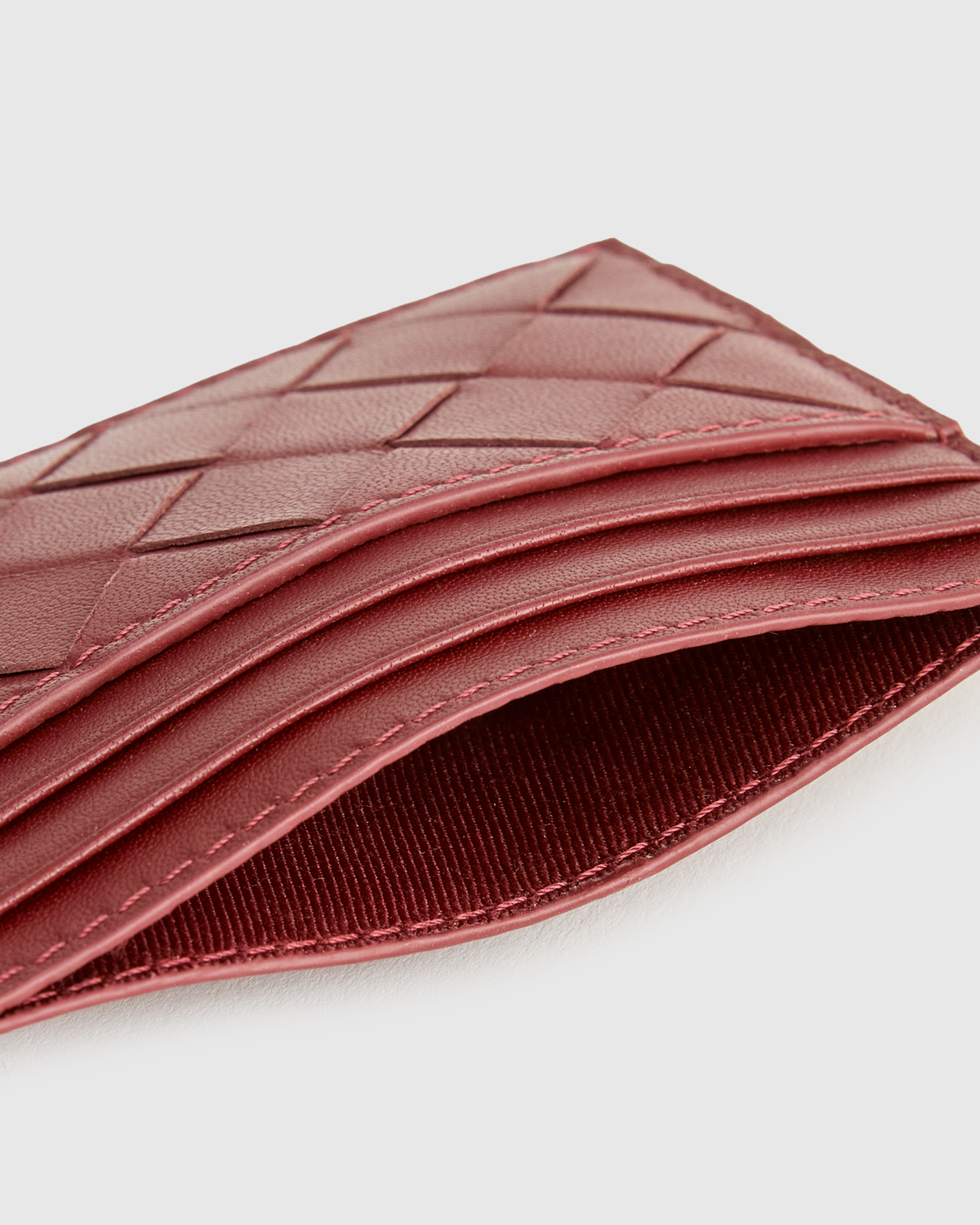 Italian Handwoven Leather Small Card Case — Image 8