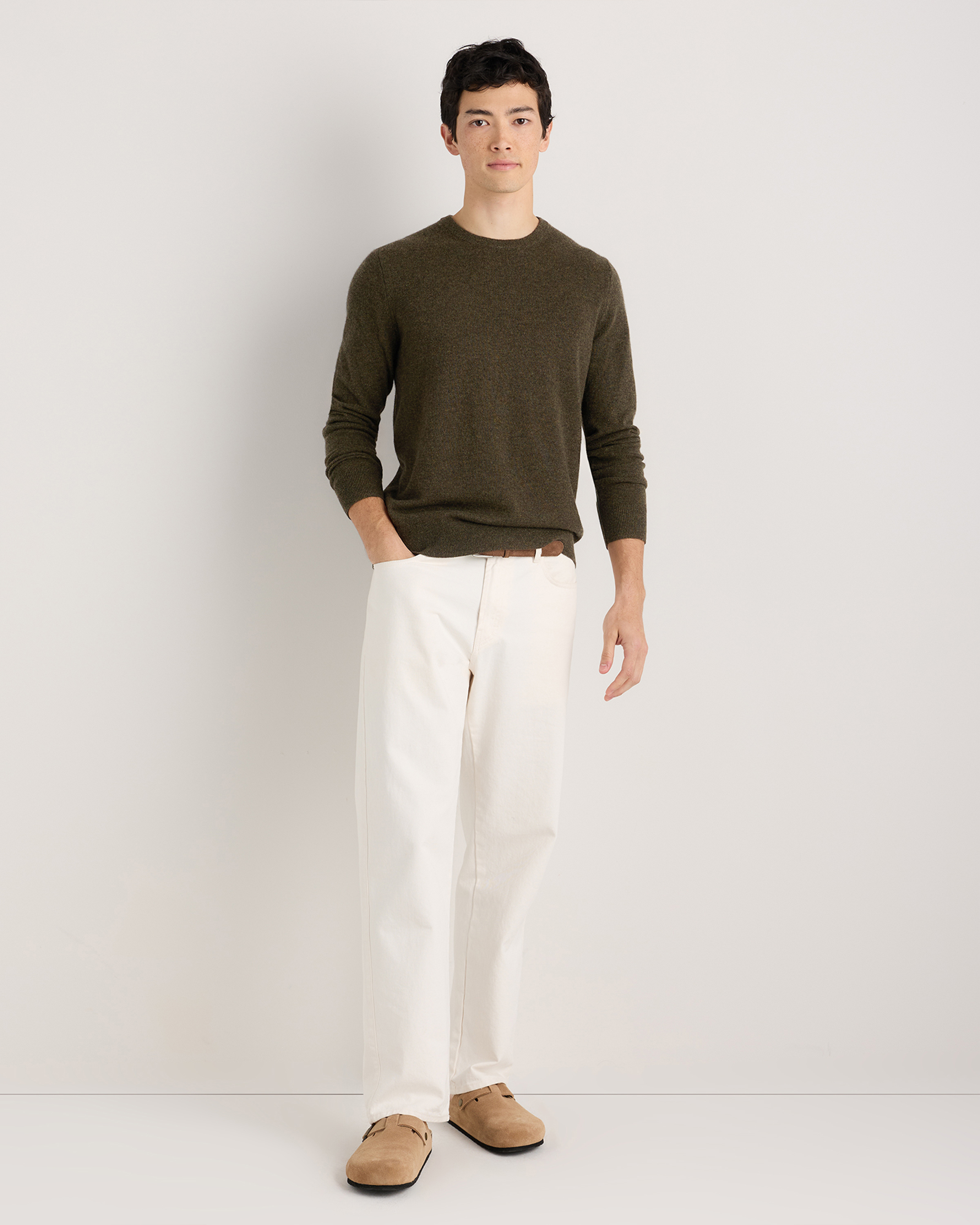Mongolian Cashmere Crewneck Sweater — Image 36