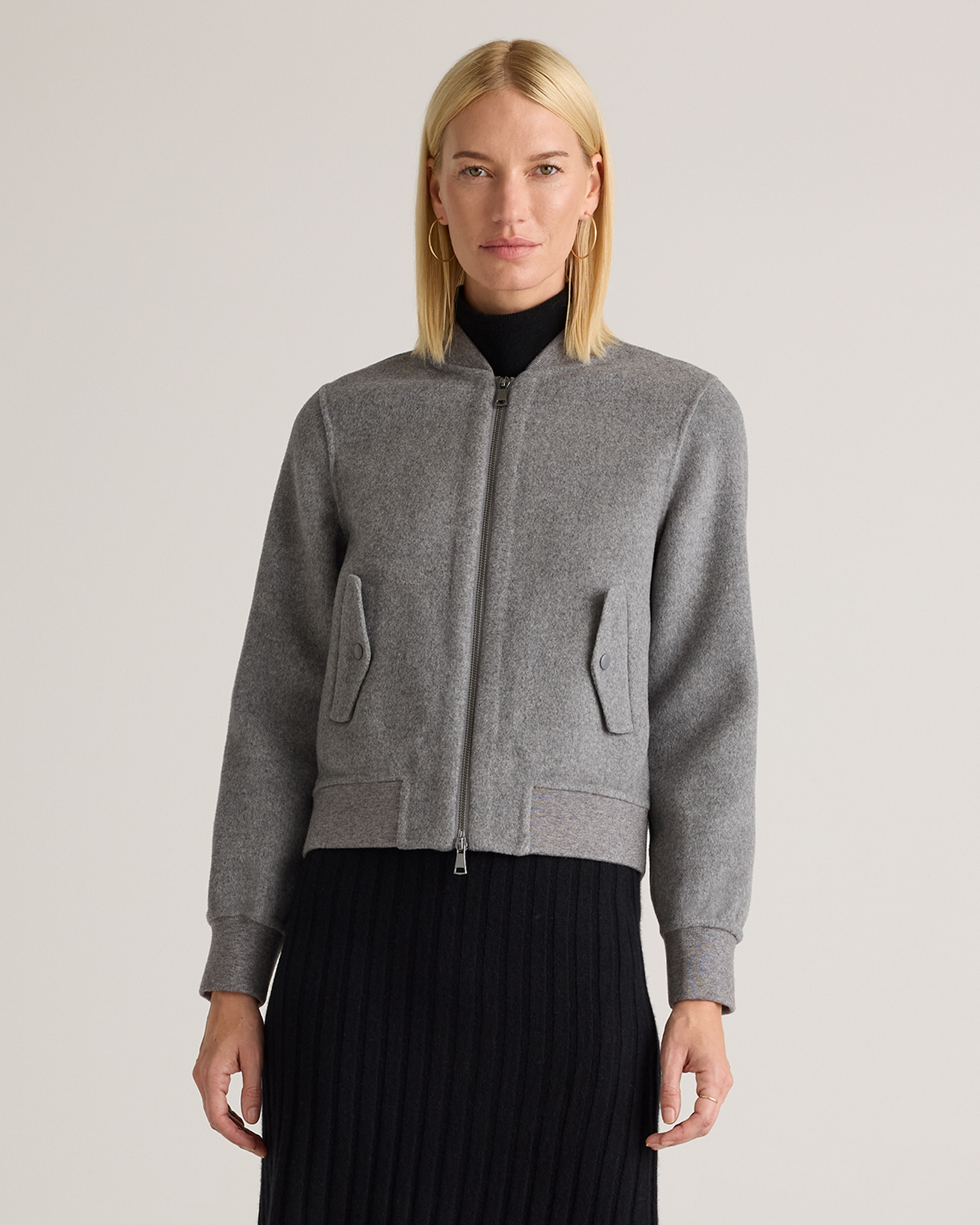 Double-Faced Merino Wool Bomber Jacket — Image 21