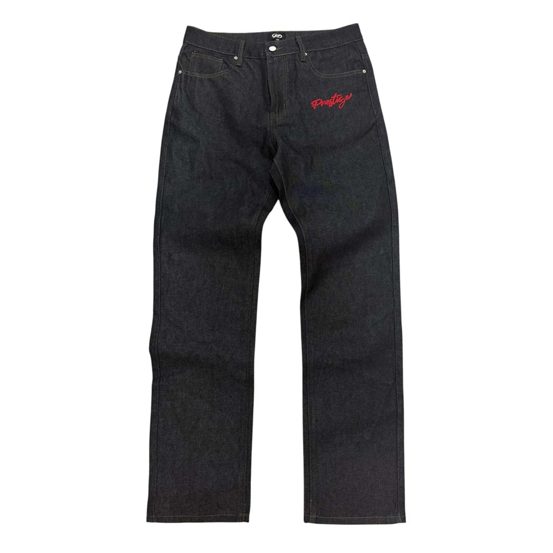 P Logo Denim Jeans Pockets