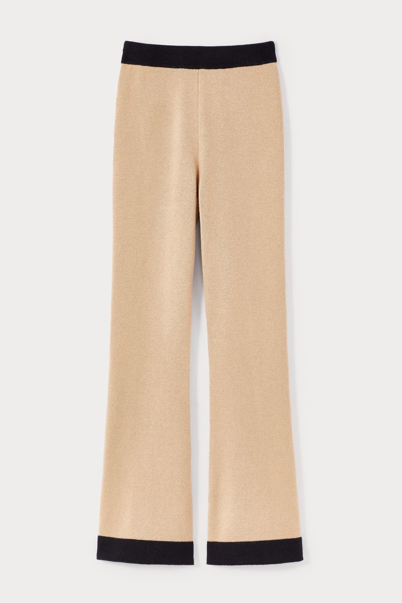 Knitwear pants - Beige & Black
