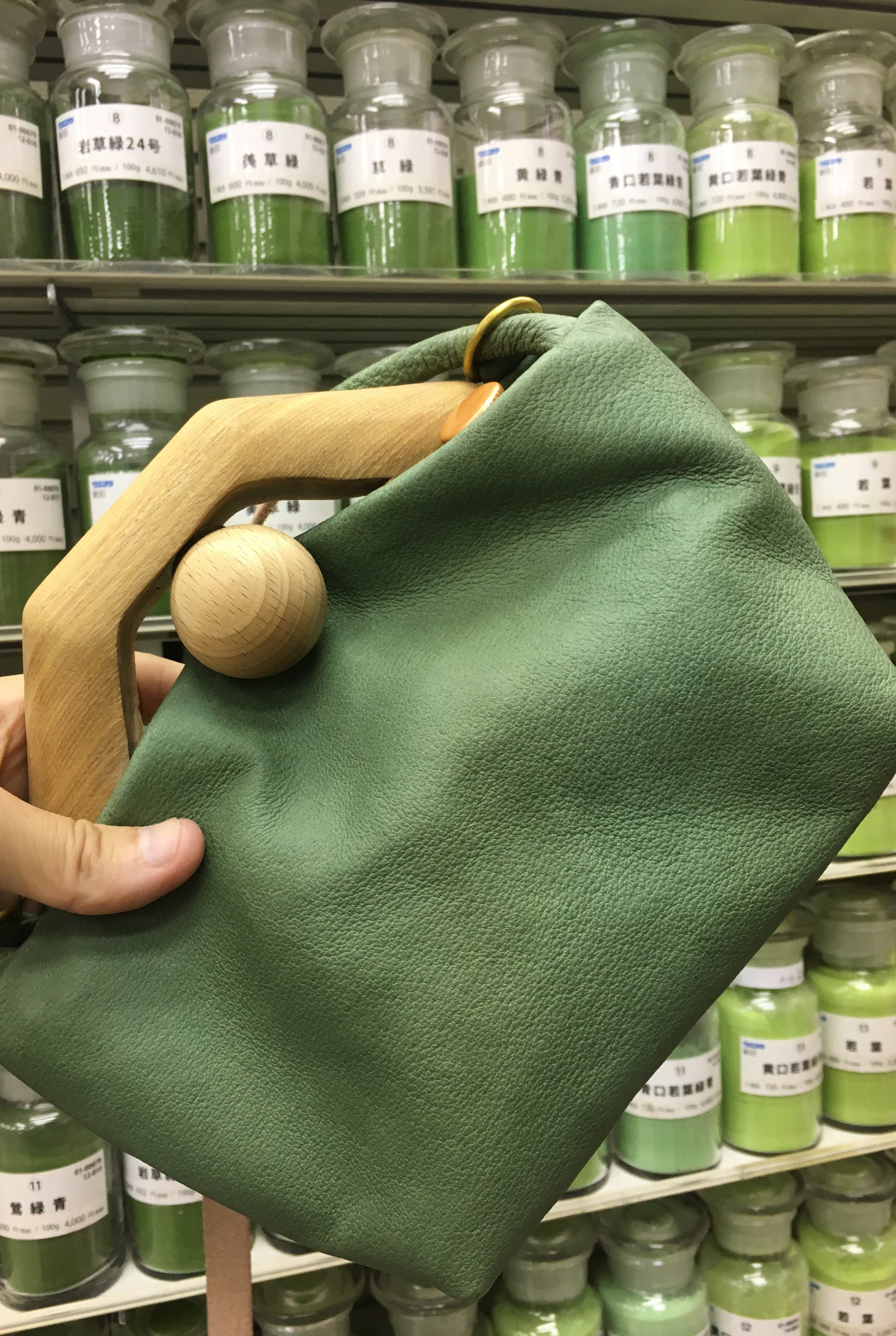 Eatable of Many Orders Tin Bag Green