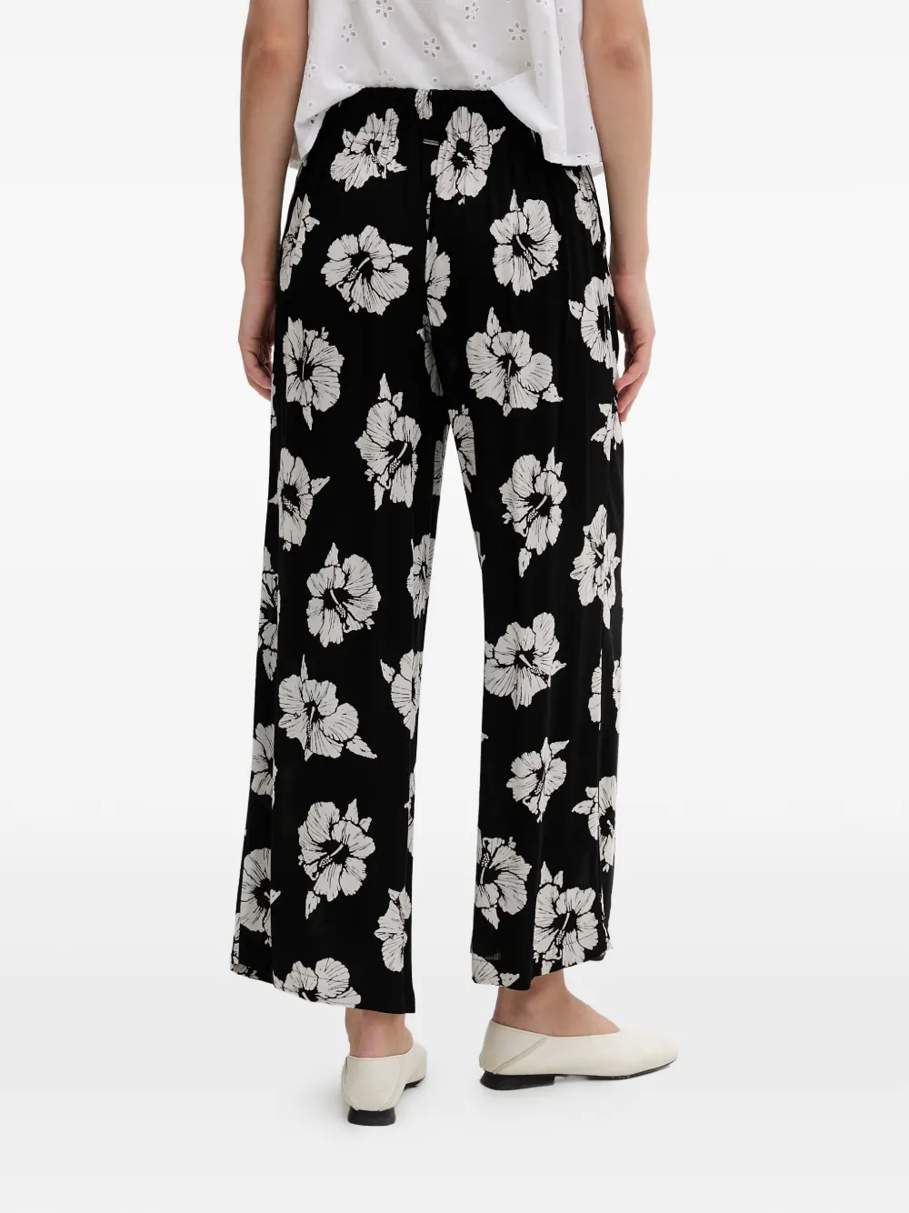floral-print wide-leg trousers — Image 3