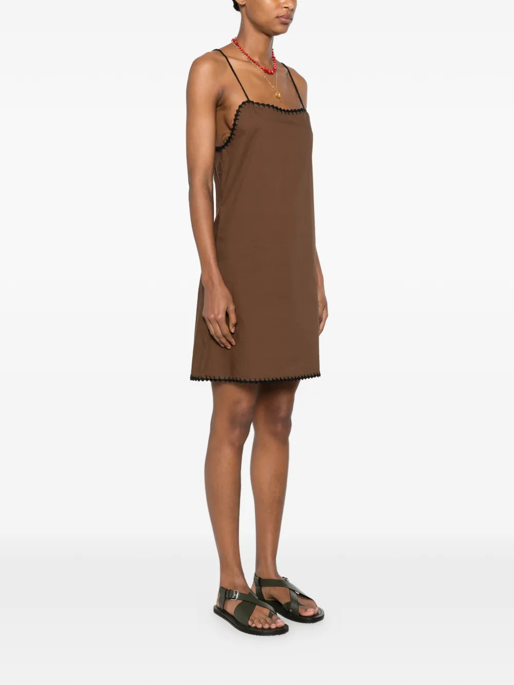 crochet-trim mini dress — Image 5
