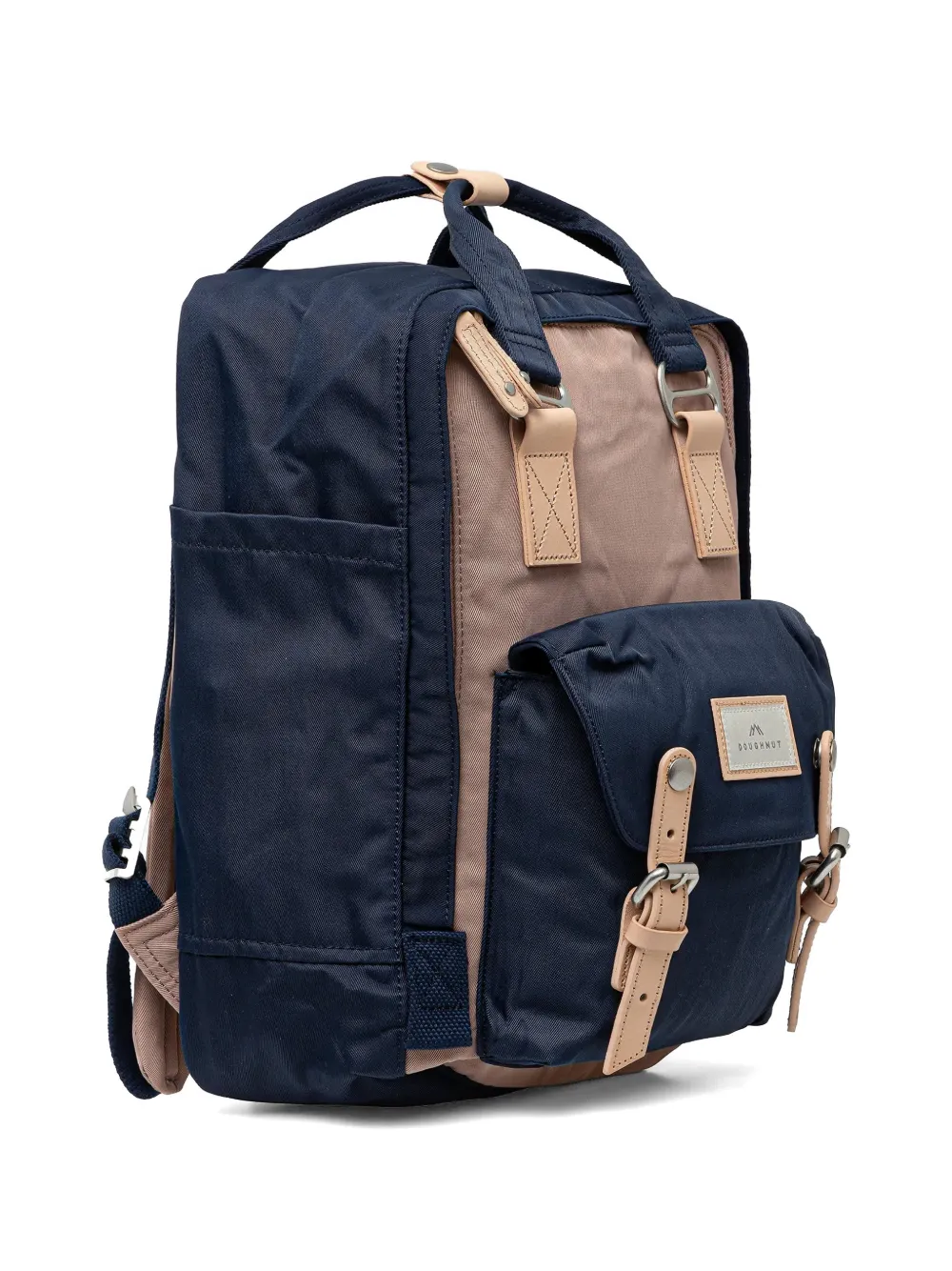 Macaroon leather-trim buckled backpack — Image 4