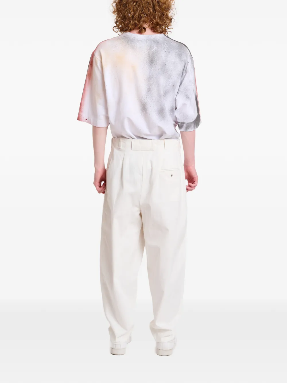 Jonas pleated cotton trousers — Image 3