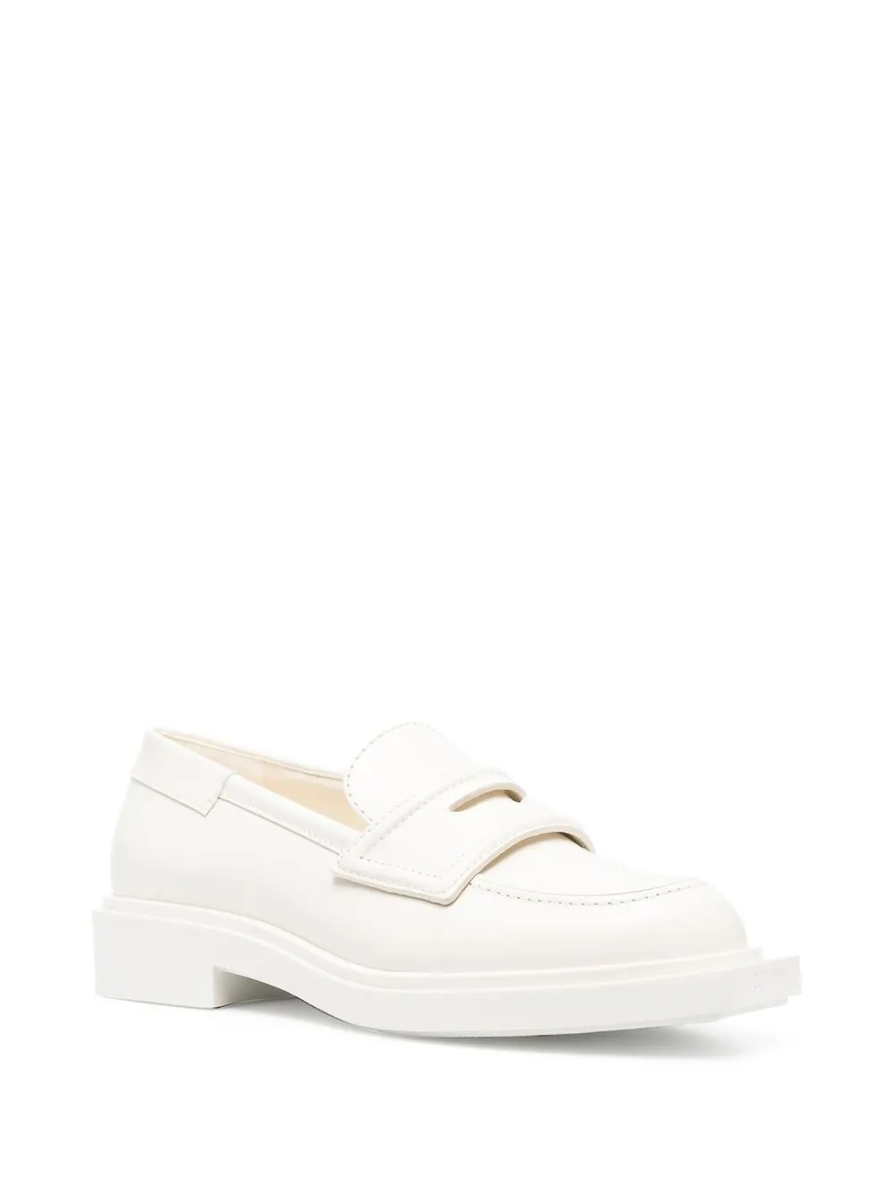 tonal leather loafers — Image 3