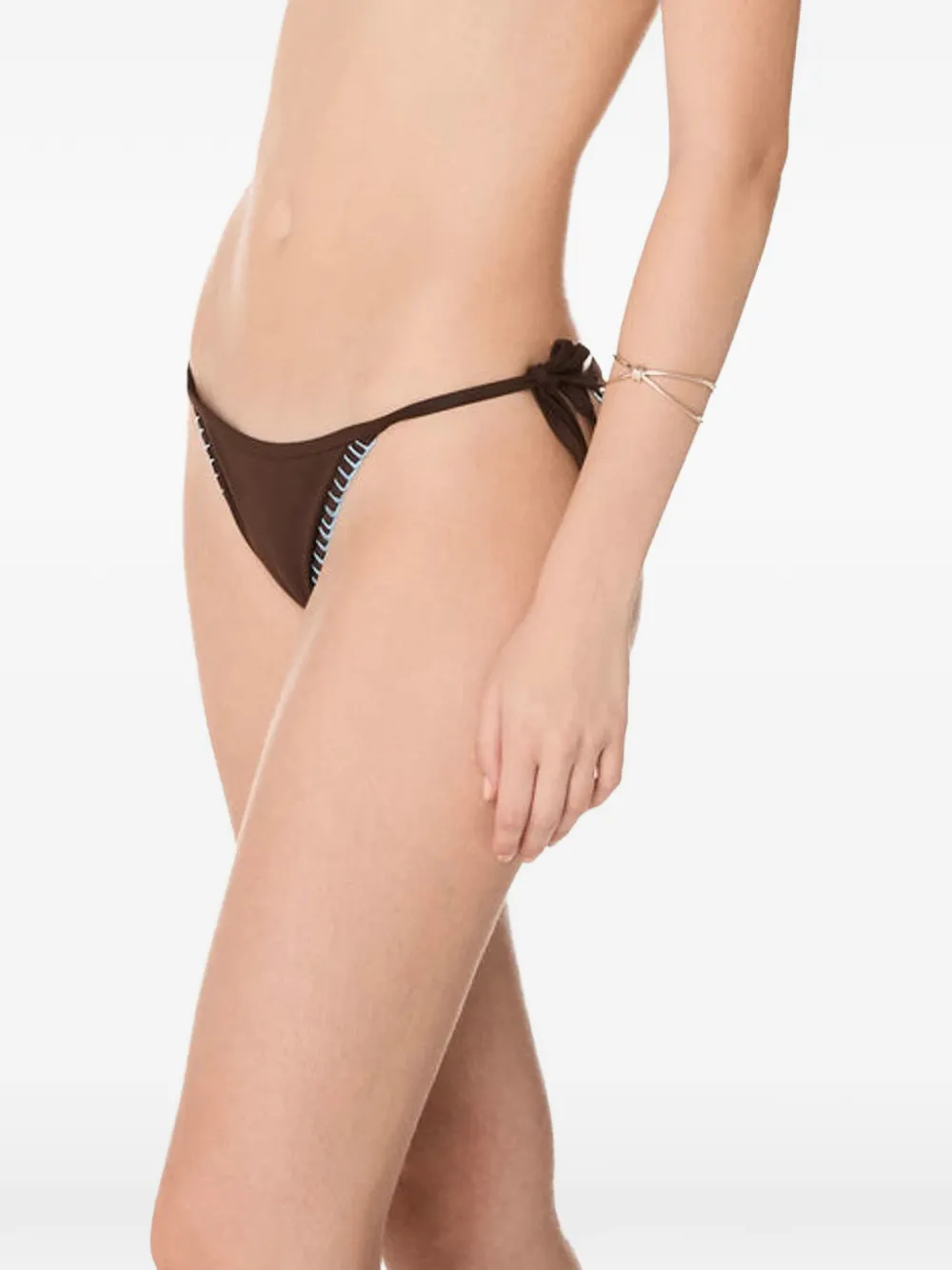 Zoe hand-embroidered bikini bottoms — Image 4