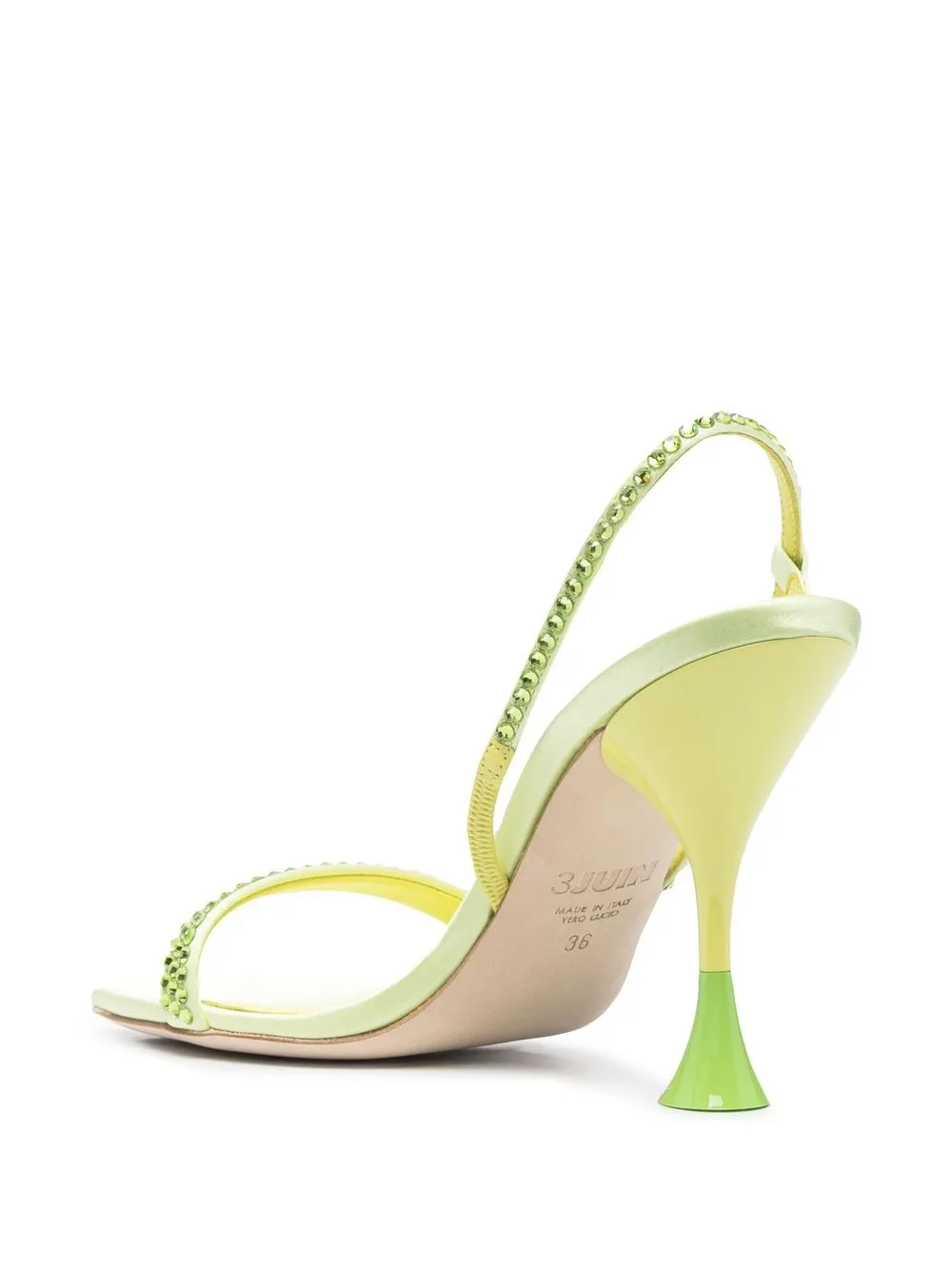 crystal-embellished leather sandals — Image 4