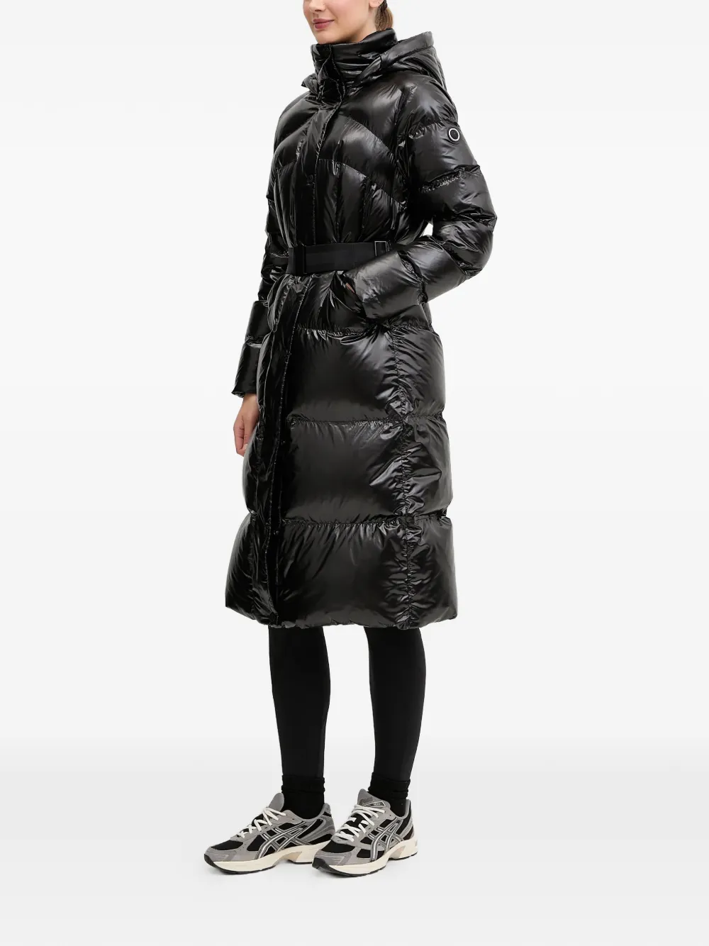 quilted belted coat — Image 4