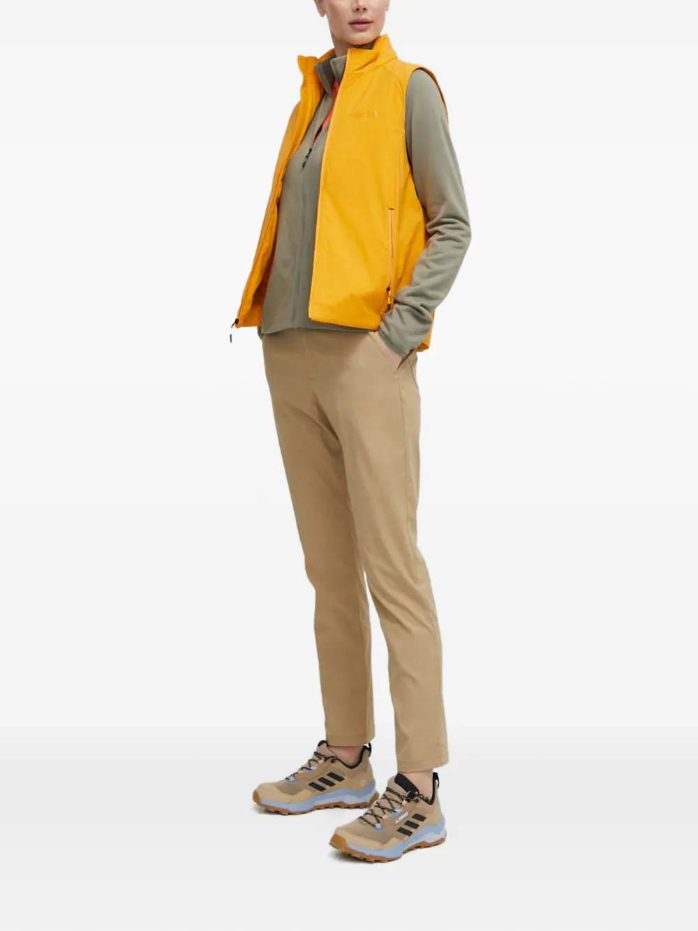 logo-print zip-up gilet — Image 5