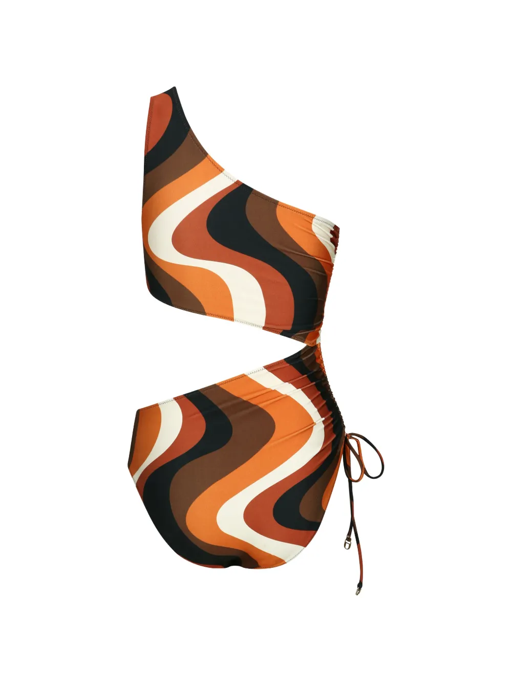 Sunset wave one-shoulder cutout swimsuit — Image 5