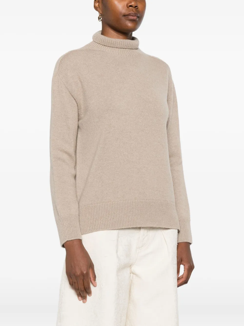 high-neck cashmere sweater — Image 5