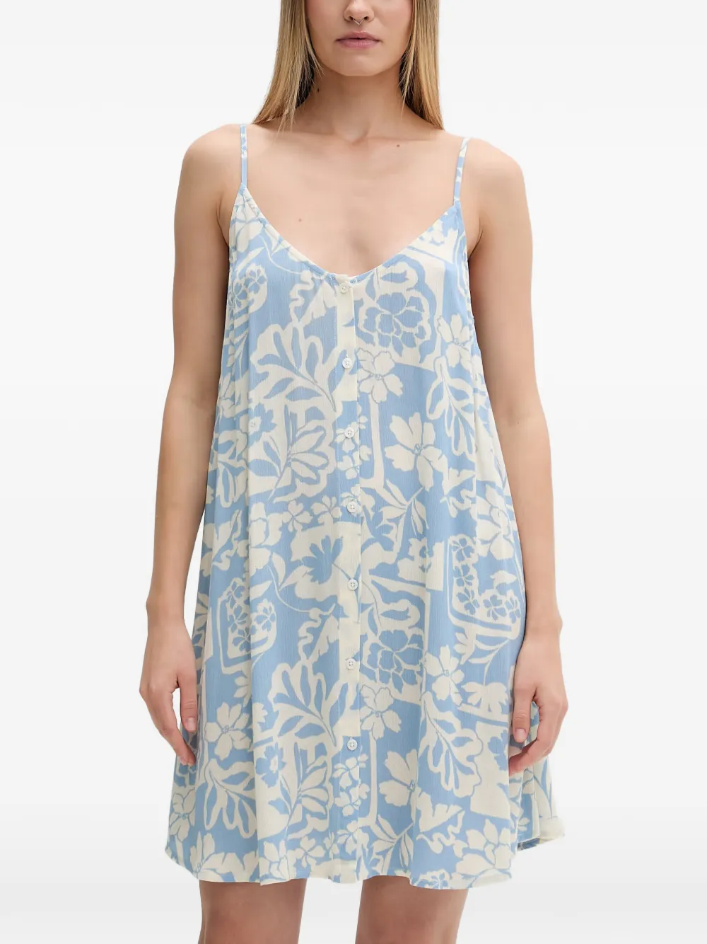 Party Pack floral-print button-front mini dress — Image 4