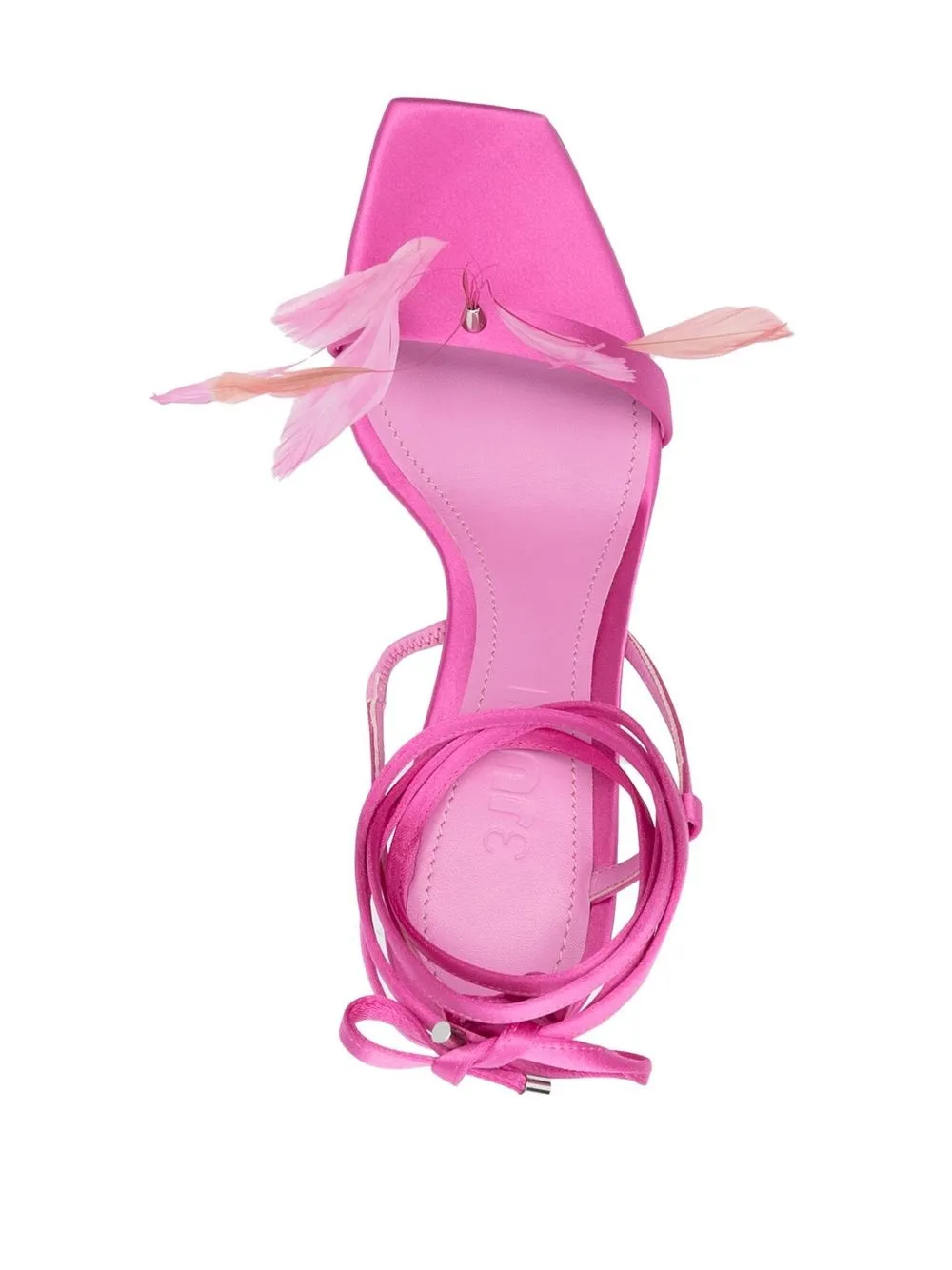 Kimi 105mm feather-detail sandals — Image 3