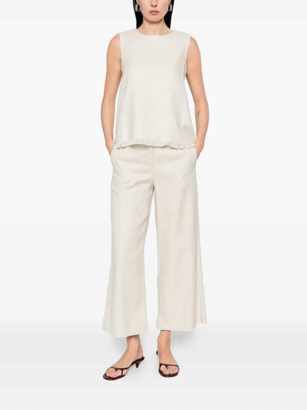 Anika fringed round-neck top — Image 5