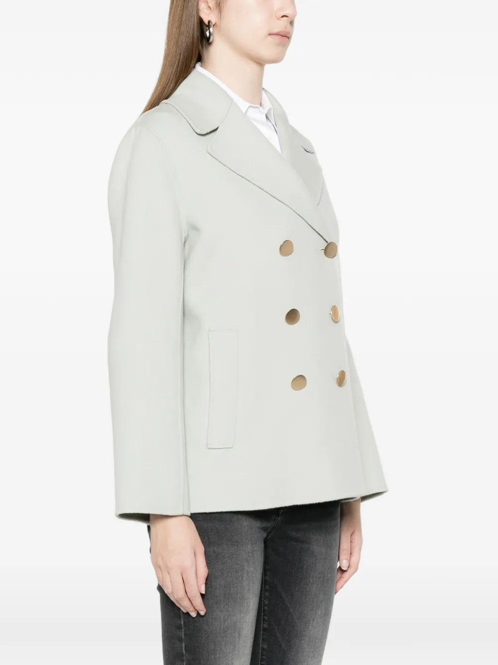 double-breasted peacoat — Image 4