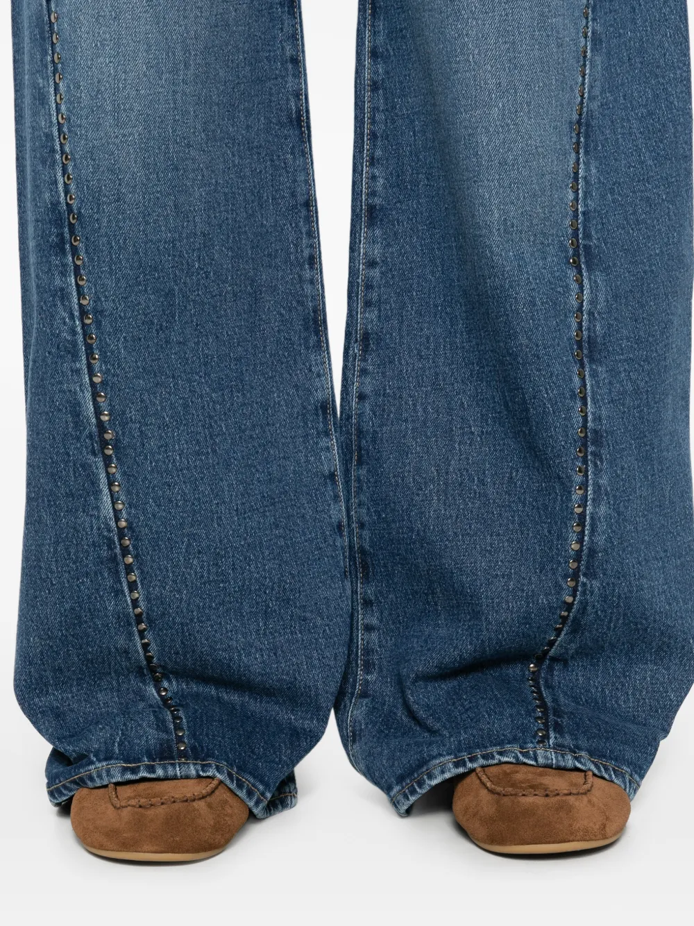studded-seam denim jeans — Image 3