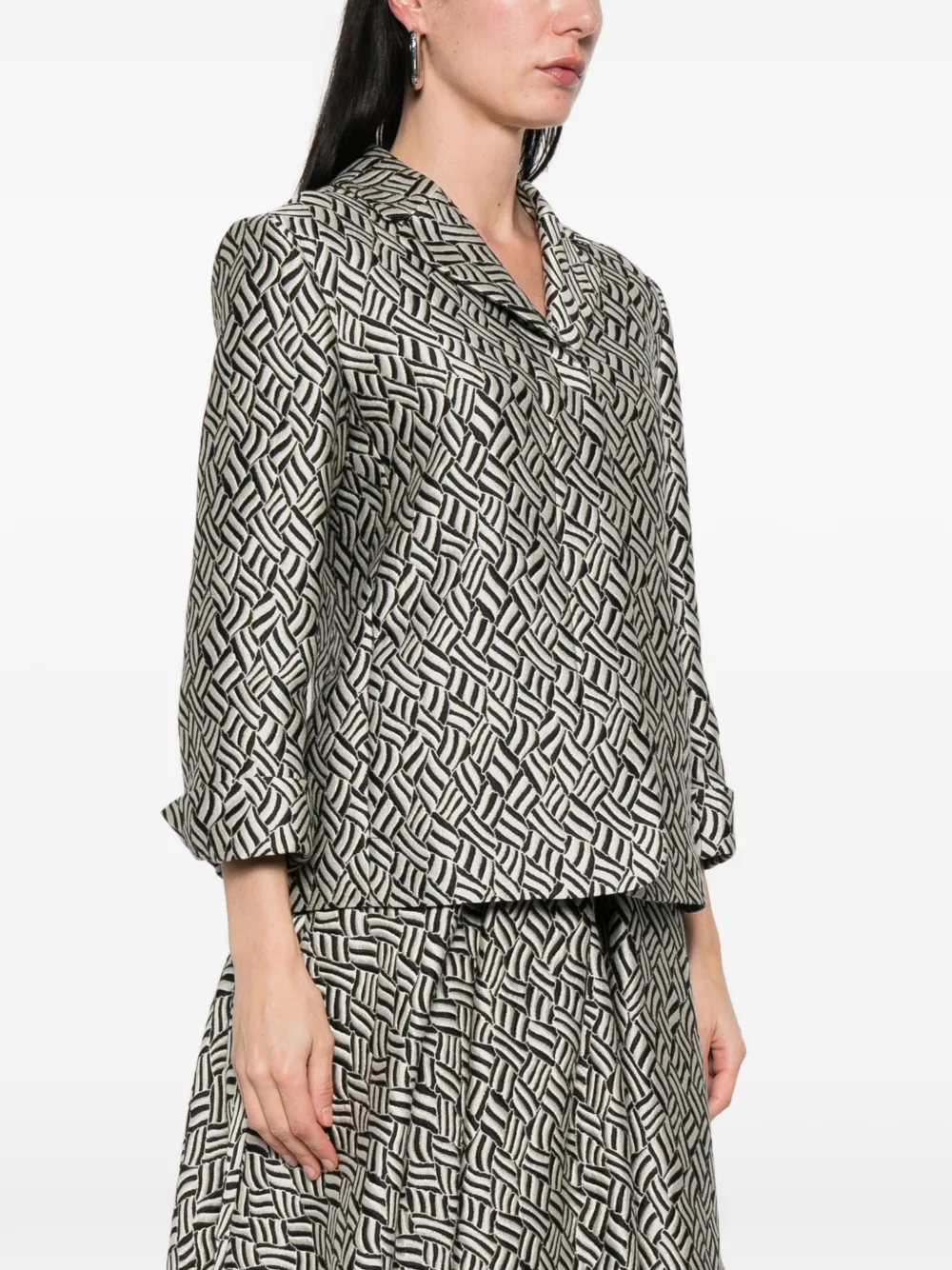Lira jacquard patterned blazer — Image 5