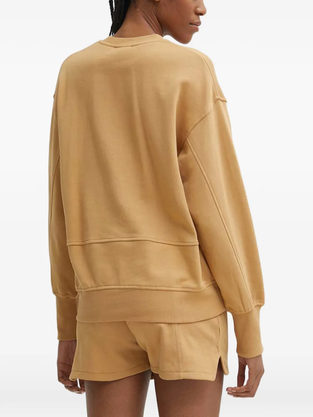 logo-embroidered dropped-shoulder sweater — Image 4
