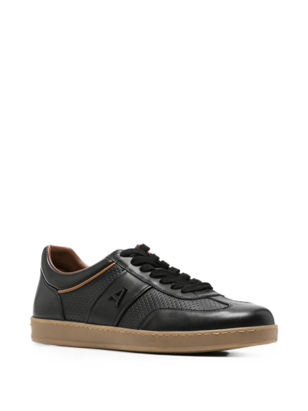 perforated leather sneakers — Image 3