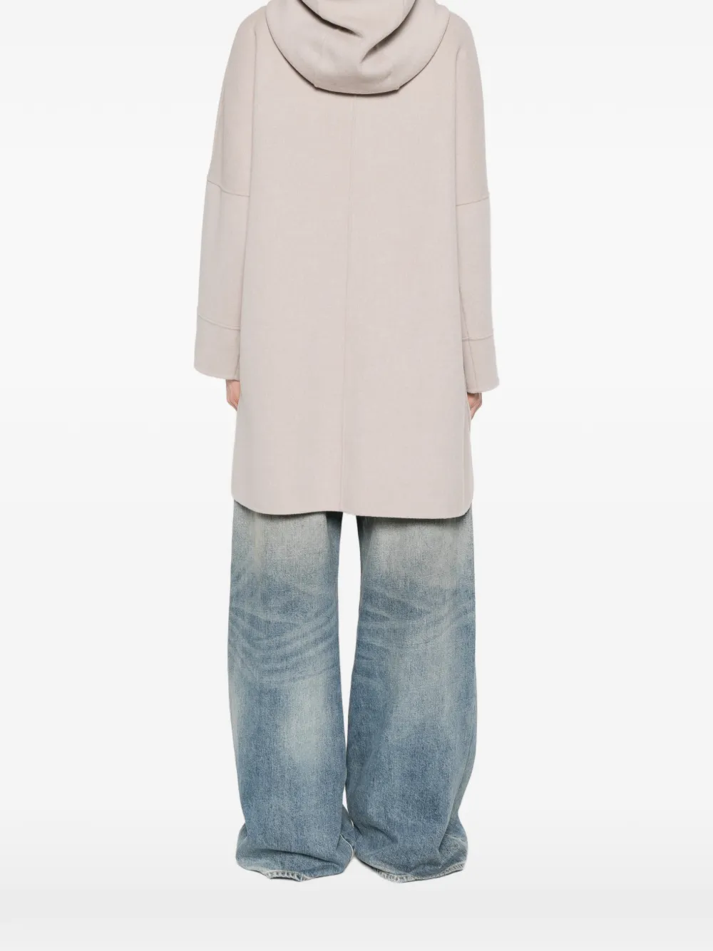 hooded zip-up coat — Image 4