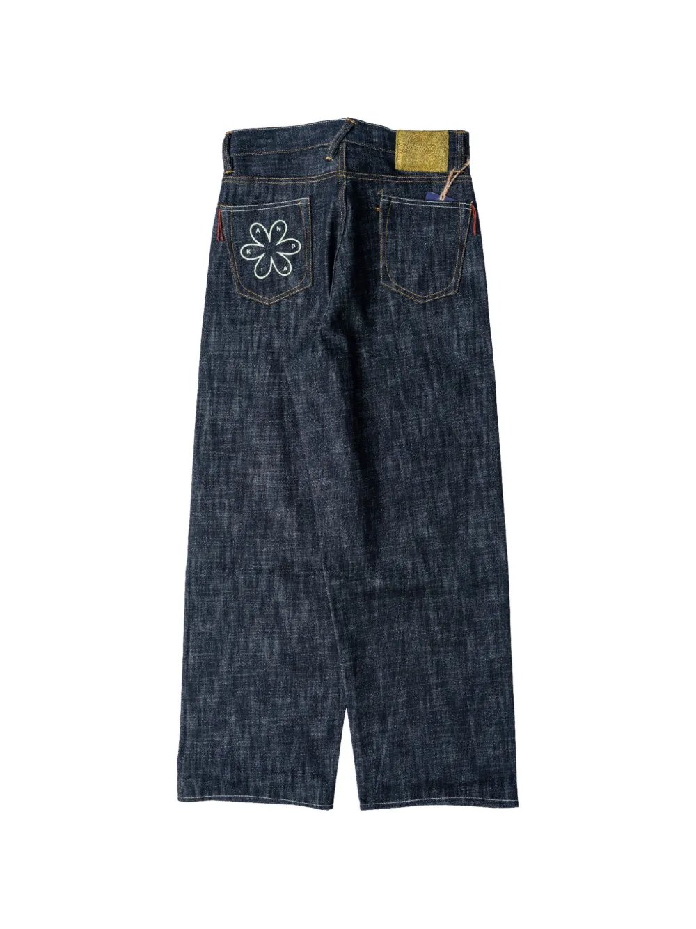 Kanpai! embroidered wide-leg jeans — Image 5