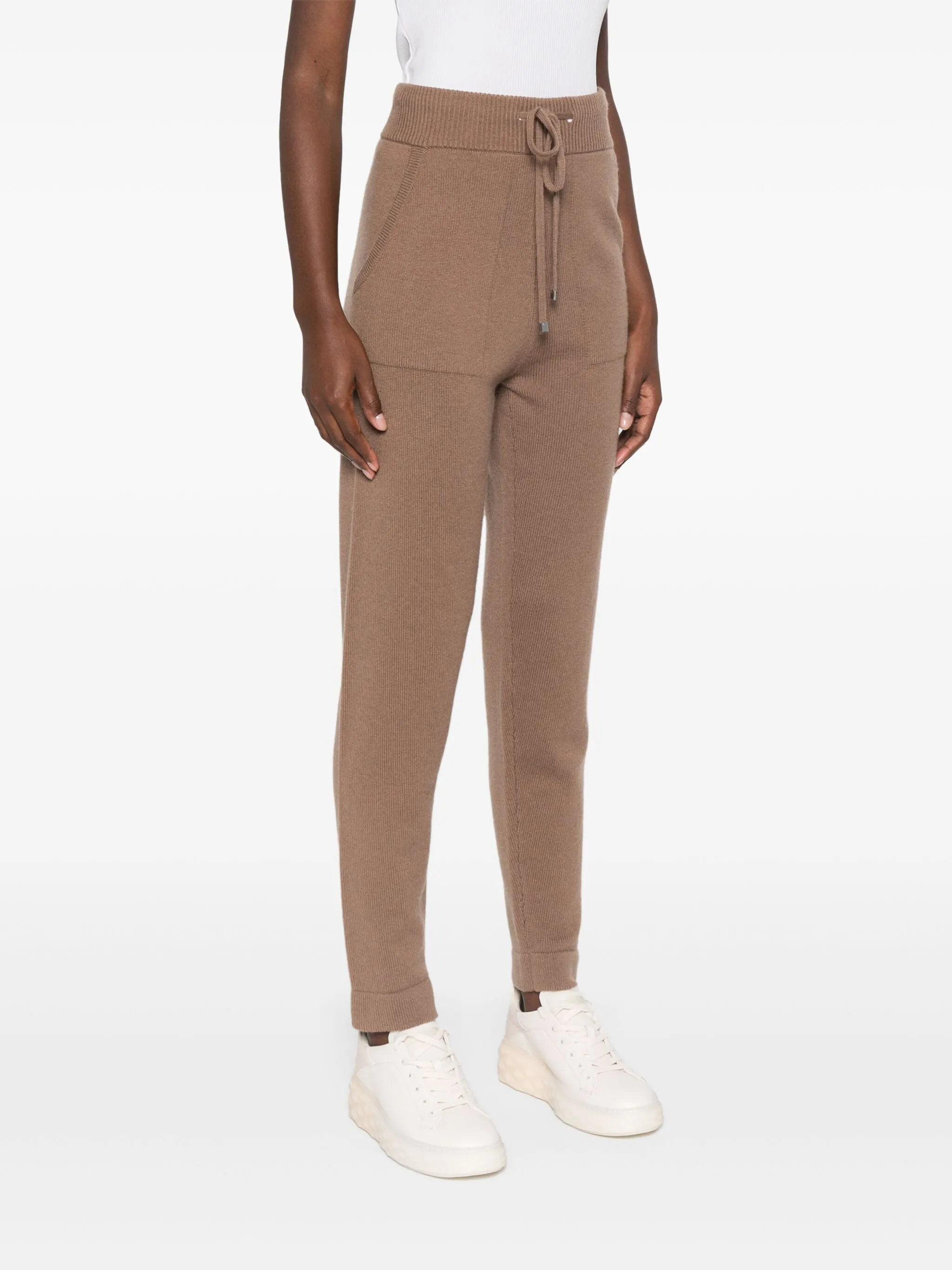 ribbed-knit track pants — Image 4
