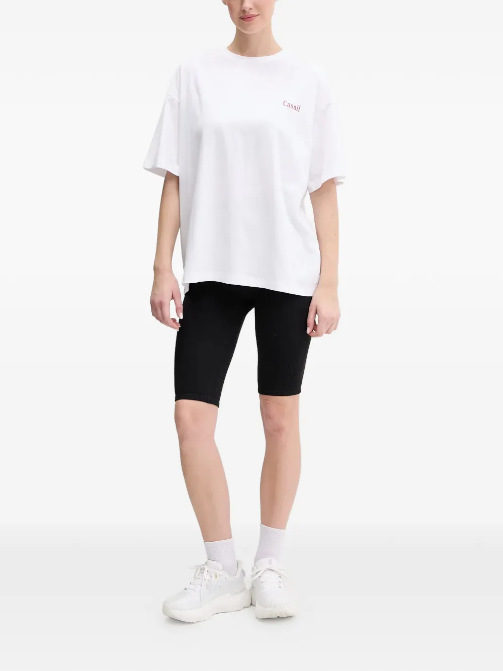 logo-print drop-shoulder T-shirt — Image 5