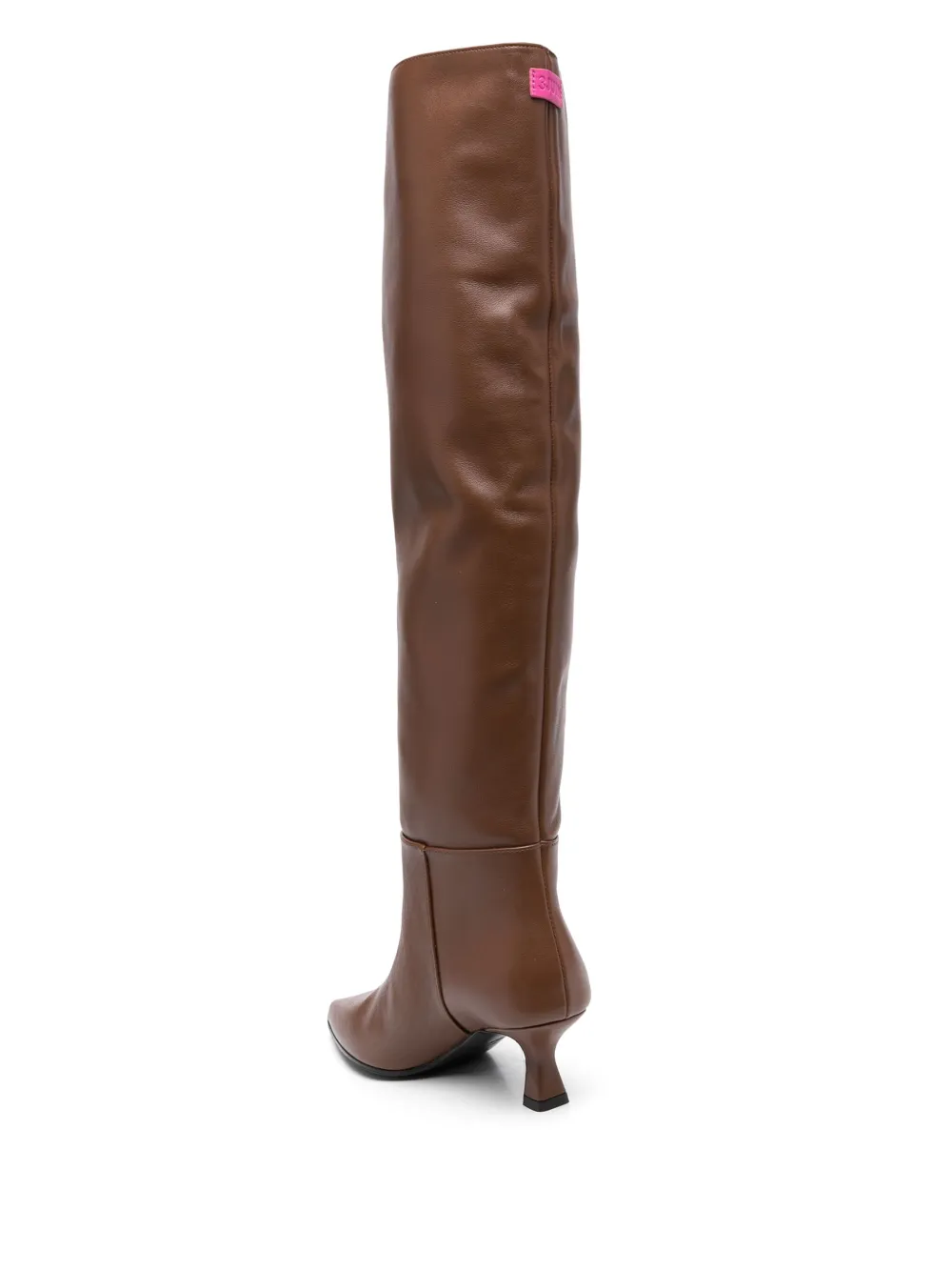 65mm knee-length leather boots — Image 4