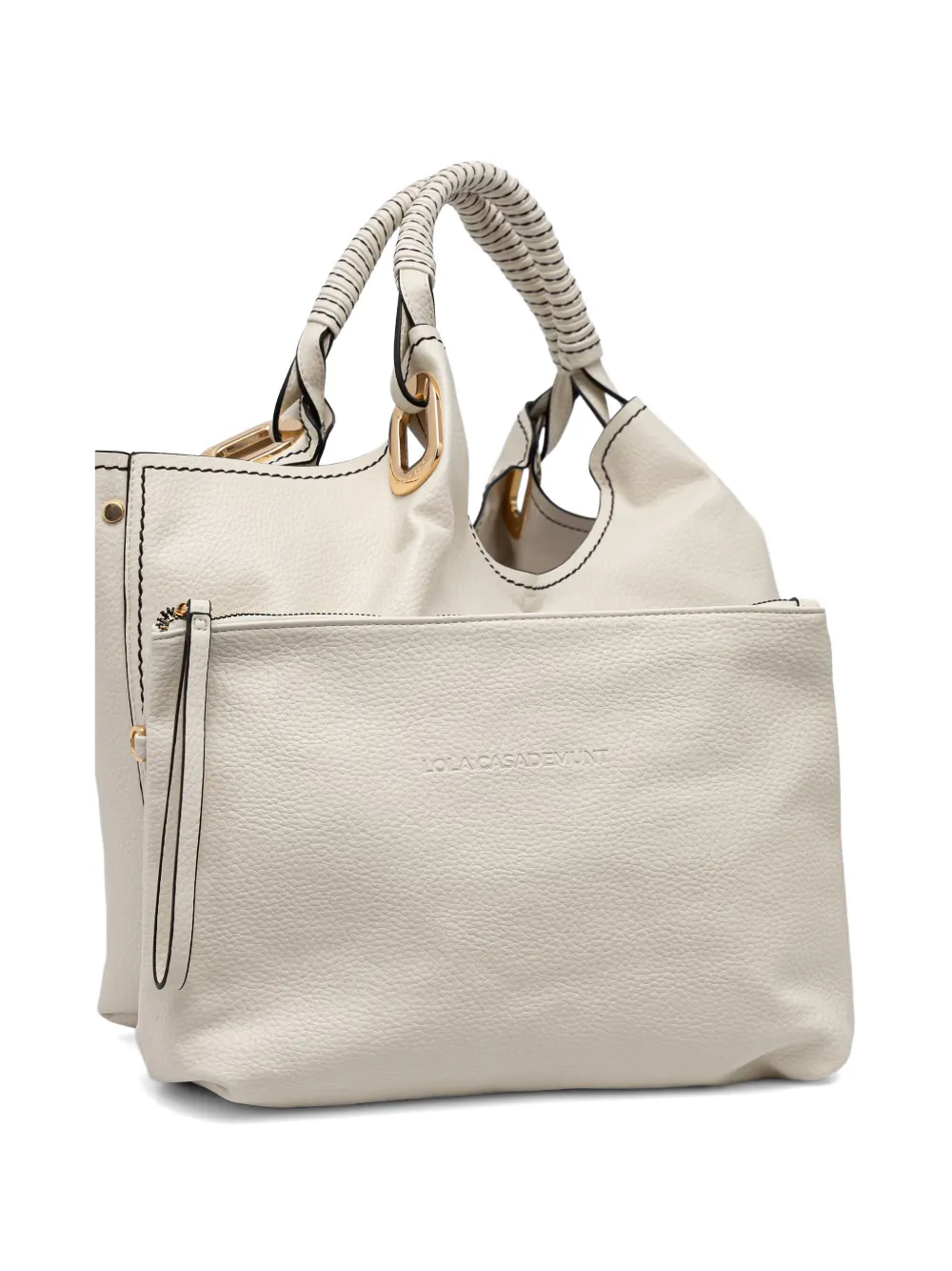 braided-detail tote bag — Image 4
